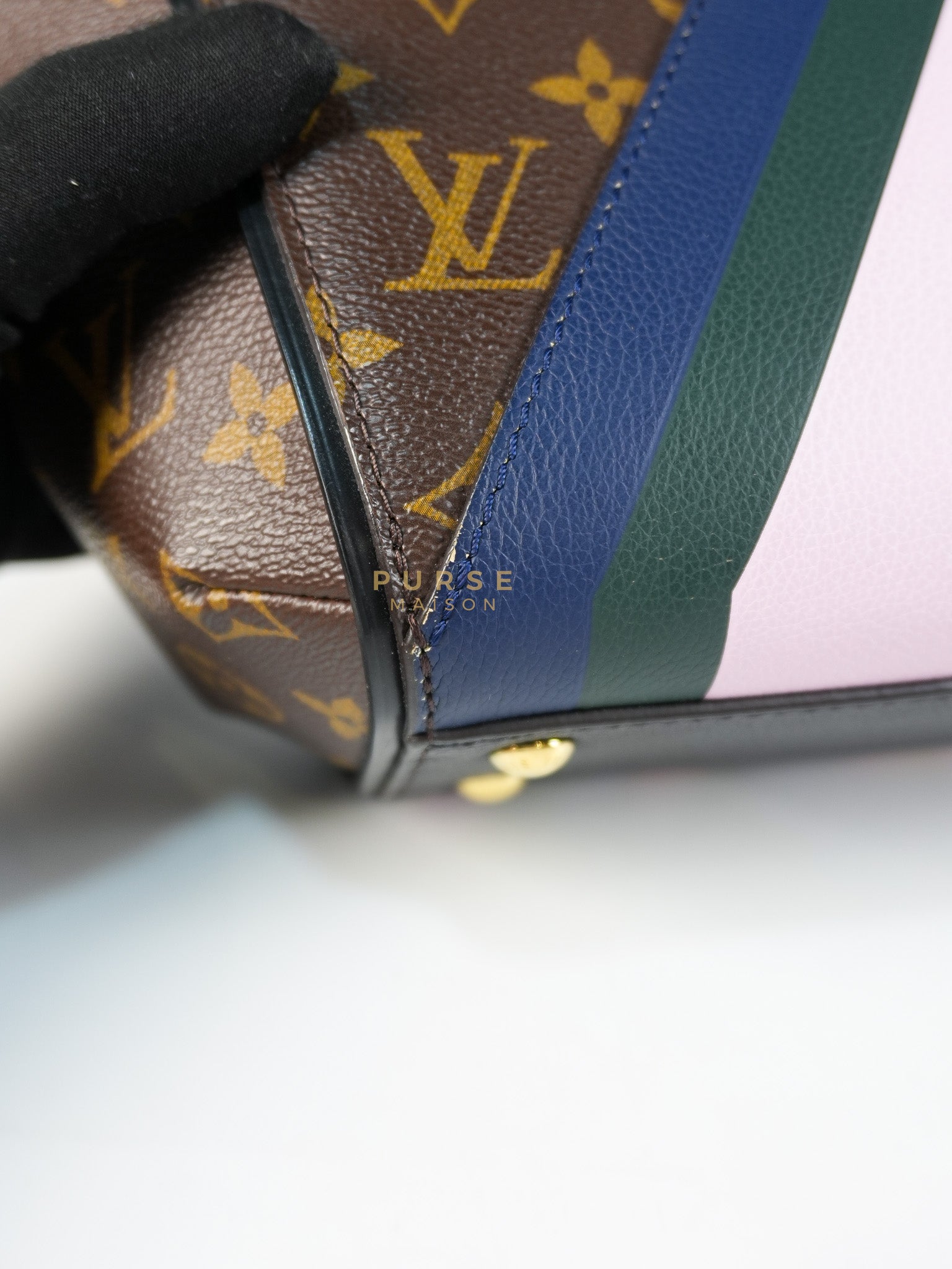 Kimono Hand Bag Limited Edition Monogram Canvas & Gold Hardware (Date Code: DU3186) | Purse Maison Luxury Bags Shop