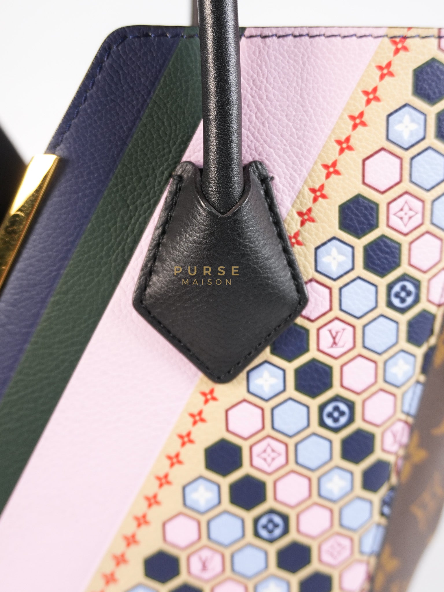 Kimono Hand Bag Limited Edition Monogram Canvas & Gold Hardware (Date Code: DU3186) | Purse Maison Luxury Bags Shop