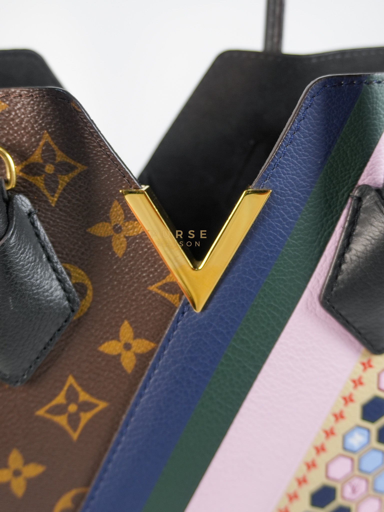 Kimono Hand Bag Limited Edition Monogram Canvas & Gold Hardware (Date Code: DU3186) | Purse Maison Luxury Bags Shop