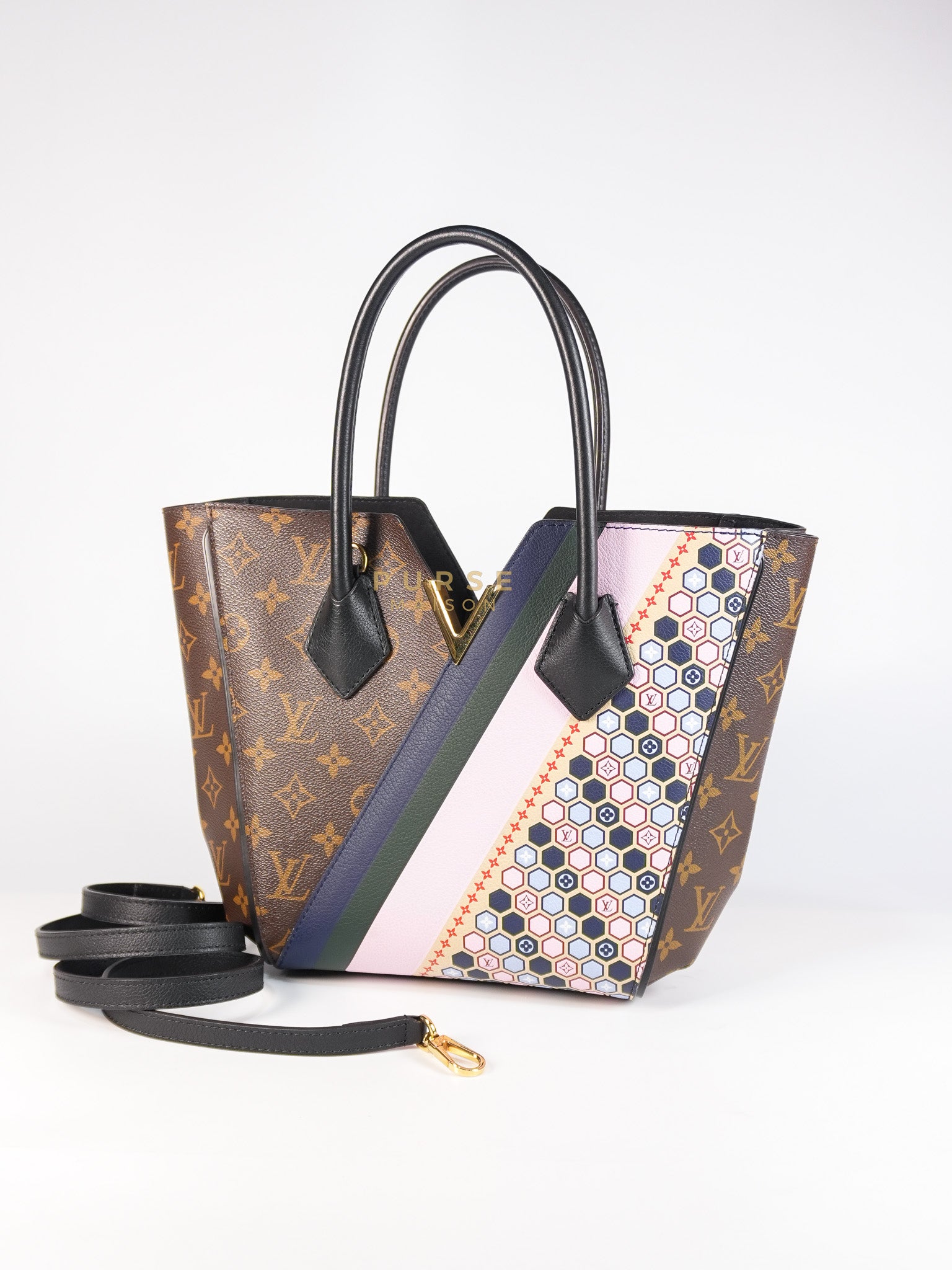 Kimono Hand Bag Limited Edition Monogram Canvas & Gold Hardware (Date Code: DU3186) | Purse Maison Luxury Bags Shop