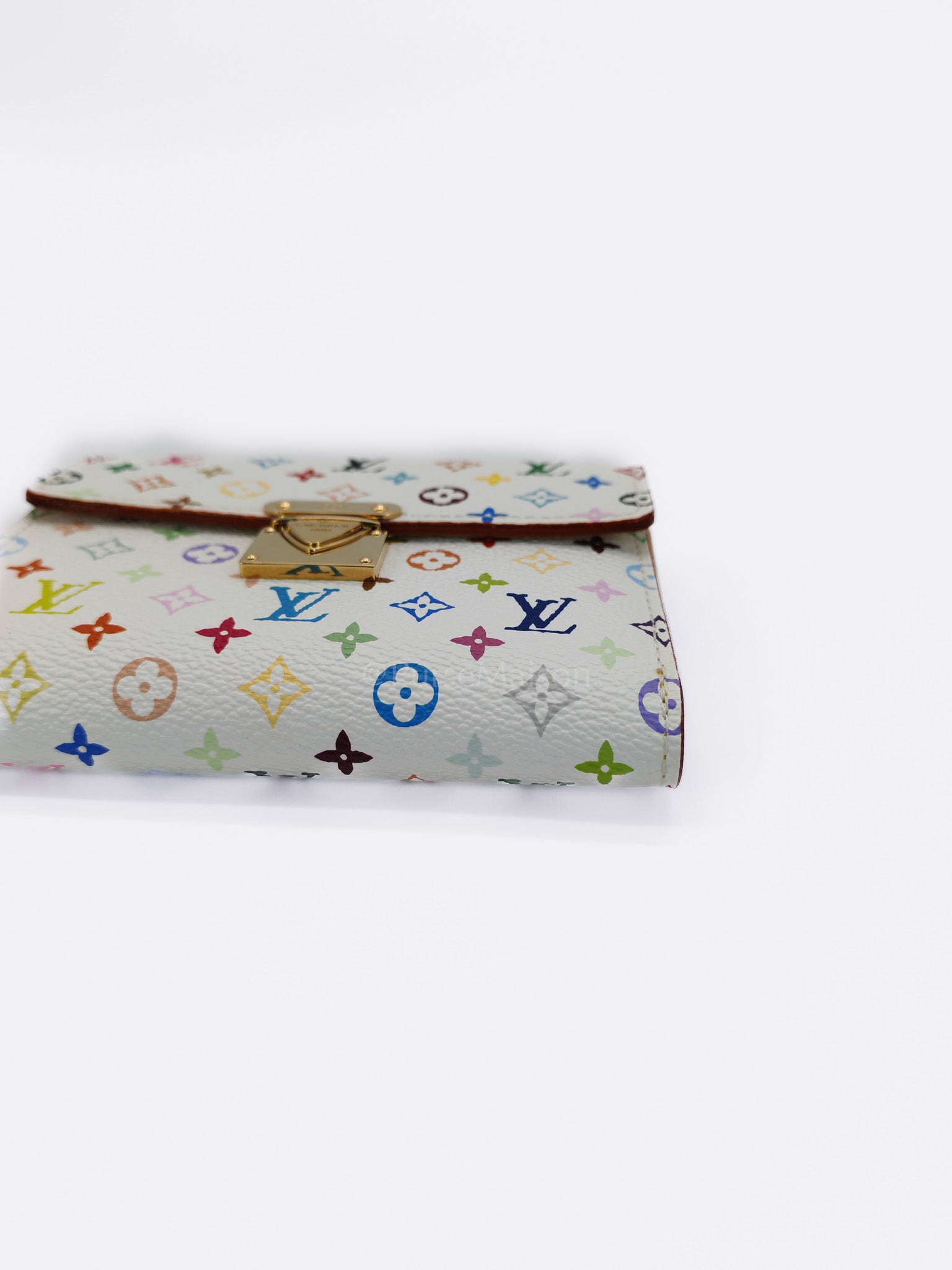 Koala Wallet in White Monogram Multicolor Canvas | Purse Maison Luxury Bags Shop