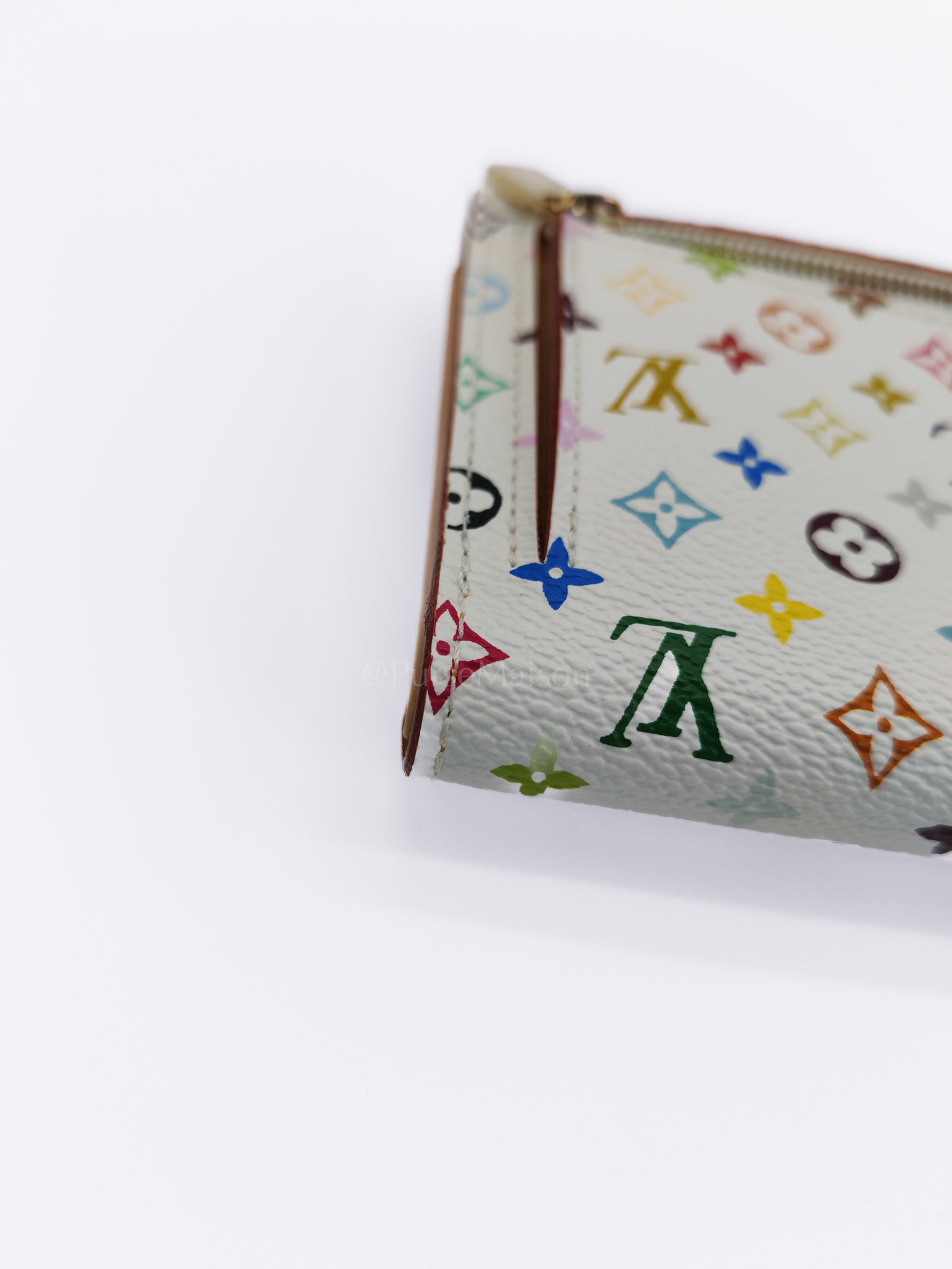 Koala Wallet in White Monogram Multicolor Canvas | Purse Maison Luxury Bags Shop