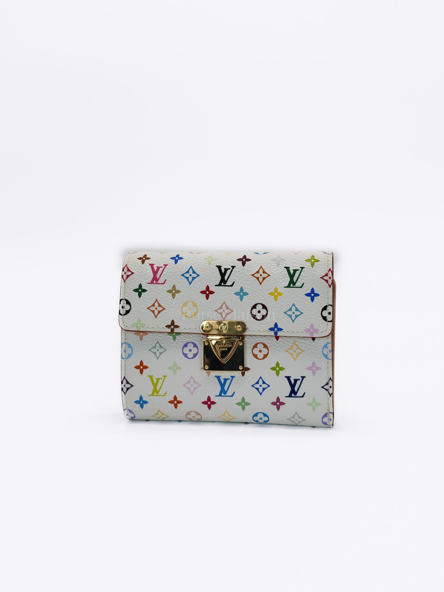 Koala Wallet in White Monogram Multicolor Canvas | Purse Maison Luxury Bags Shop
