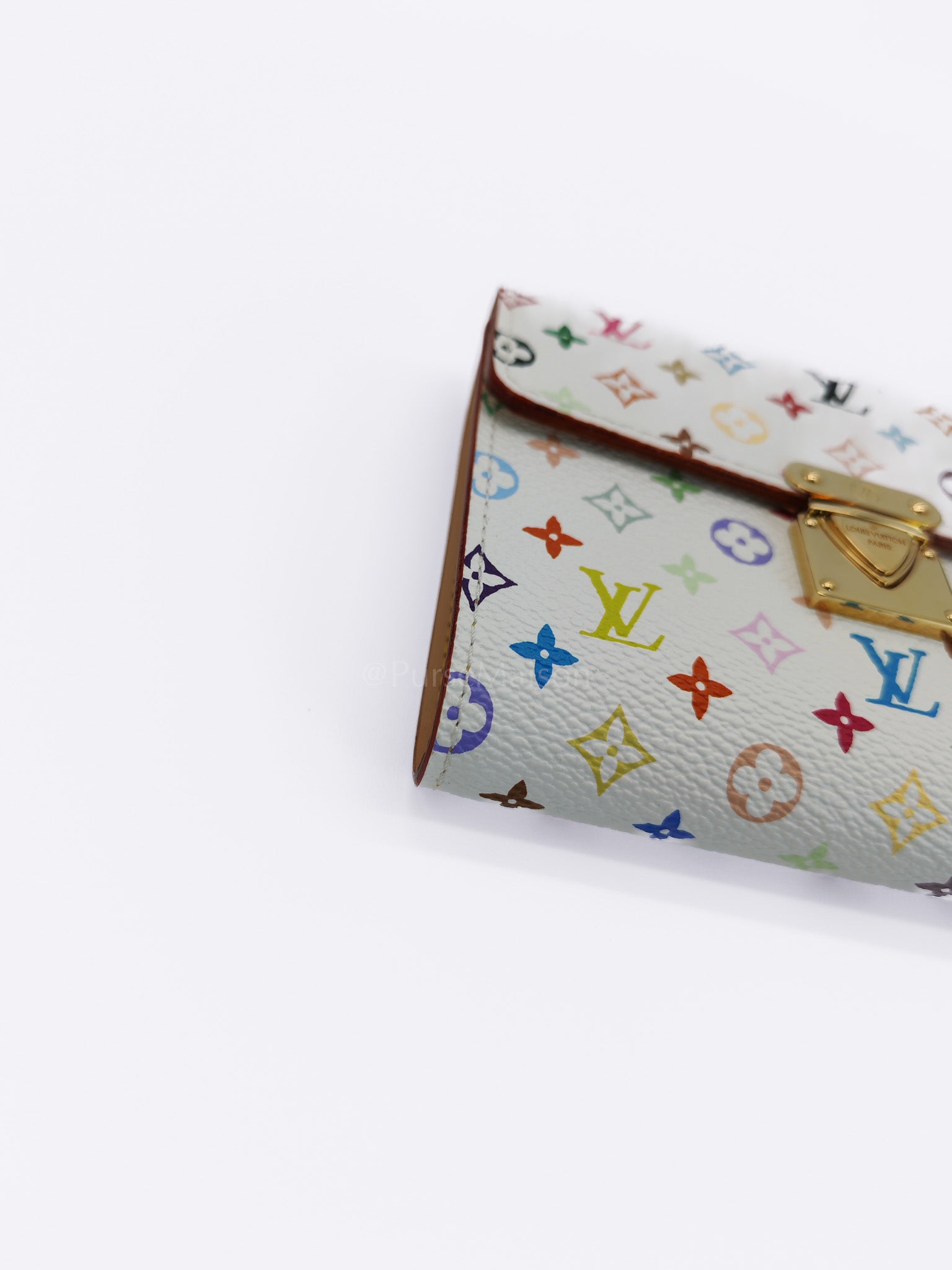 Koala Wallet in White Monogram Multicolor Canvas | Purse Maison Luxury Bags Shop