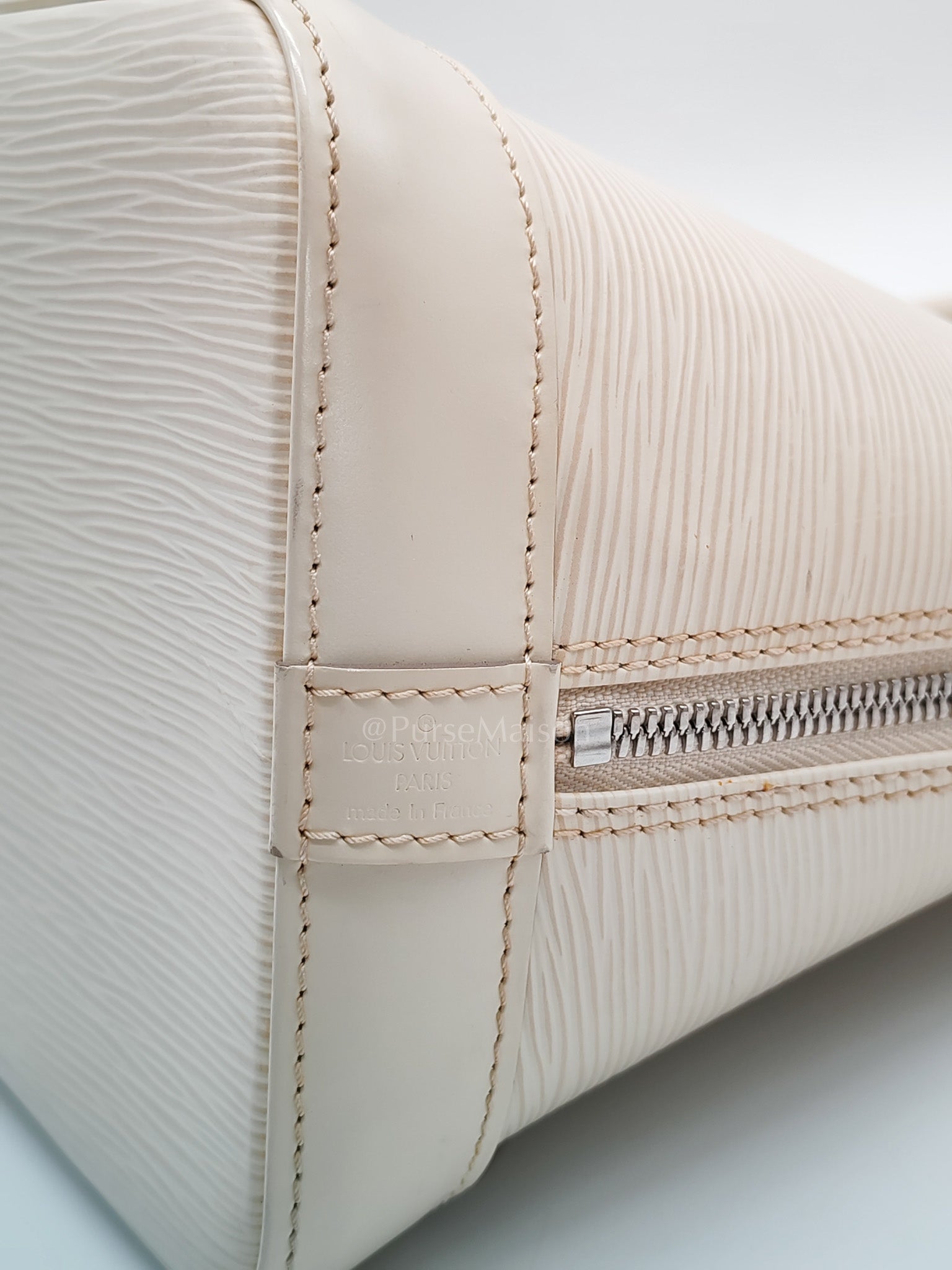 Alma PM in Ivoire Epi Leather & Silver Hardware (Date Code: FL2047)