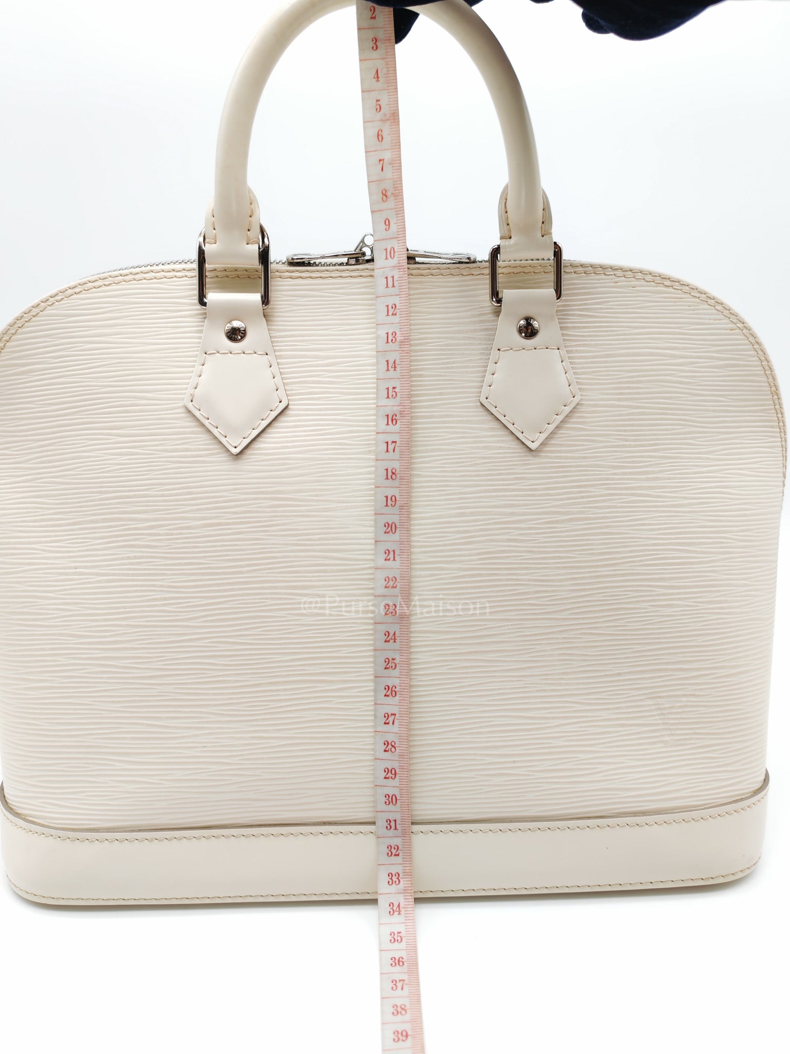 Alma PM in Ivoire Epi Leather & Silver Hardware (Date Code: FL2047)