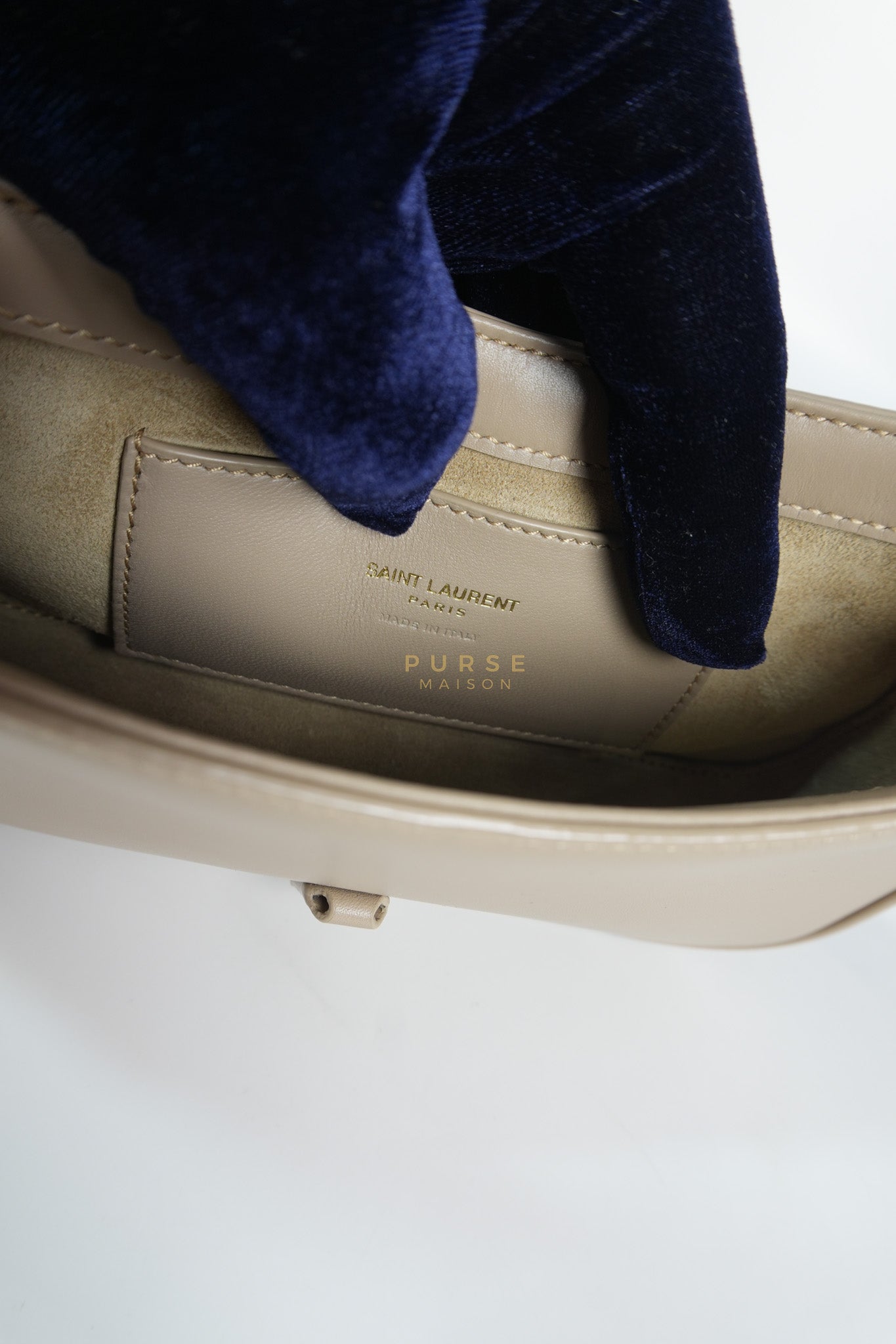 Le 5 A 7 Mini Hobo Shoulder Gold Hardware Bag in Dark Beige