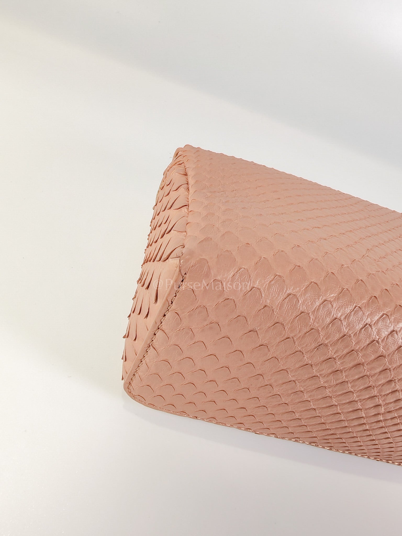 L19 Extra Pocket in Python Leather and Gold Hardware Two-Way Shoulder Bag | Purse Maison Luxury Bags Shop