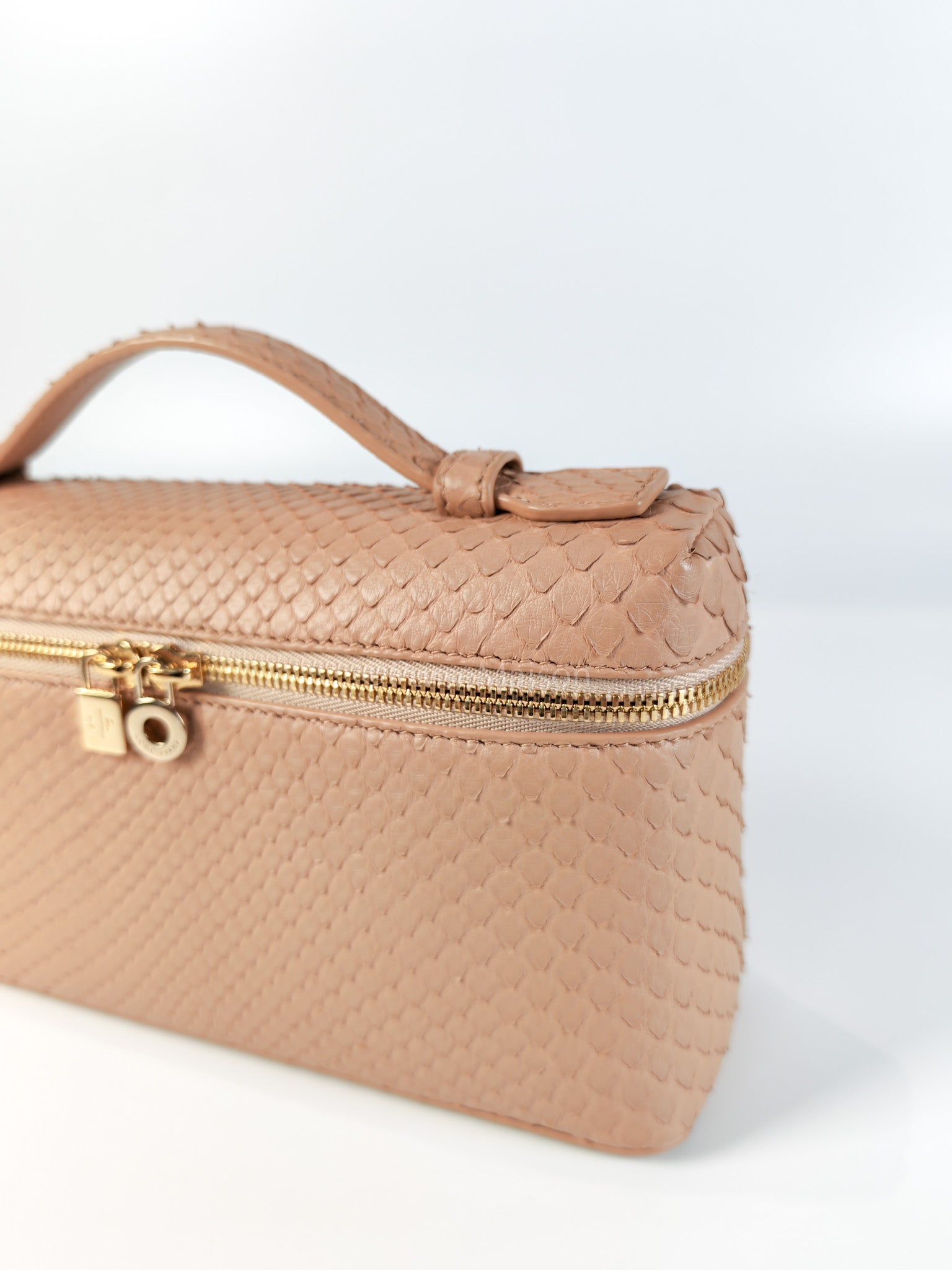 L19 Extra Pocket in Python Leather and Gold Hardware Two-Way Shoulder Bag | Purse Maison Luxury Bags Shop