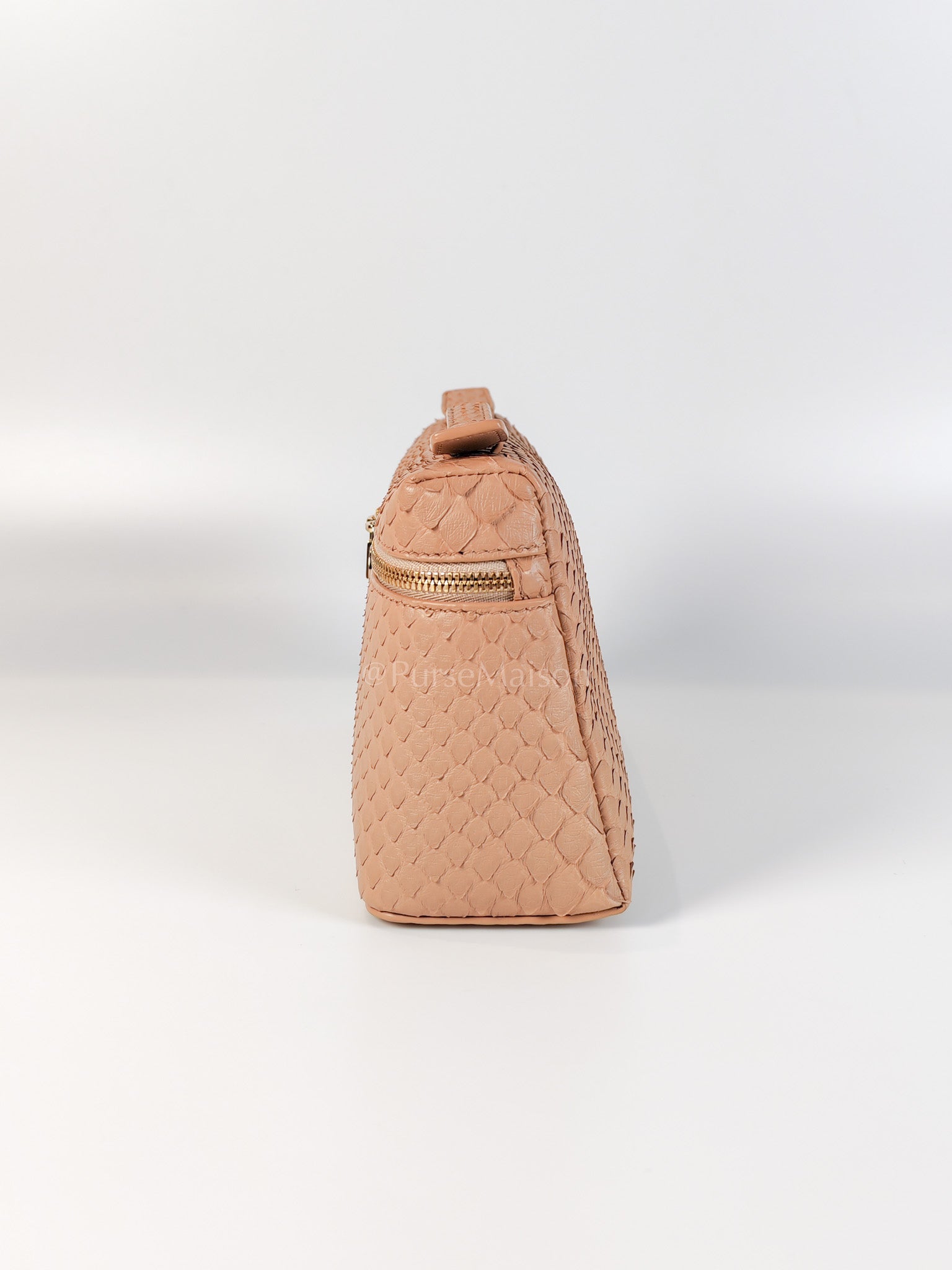 L19 Extra Pocket in Python Leather and Gold Hardware Two-Way Shoulder Bag | Purse Maison Luxury Bags Shop