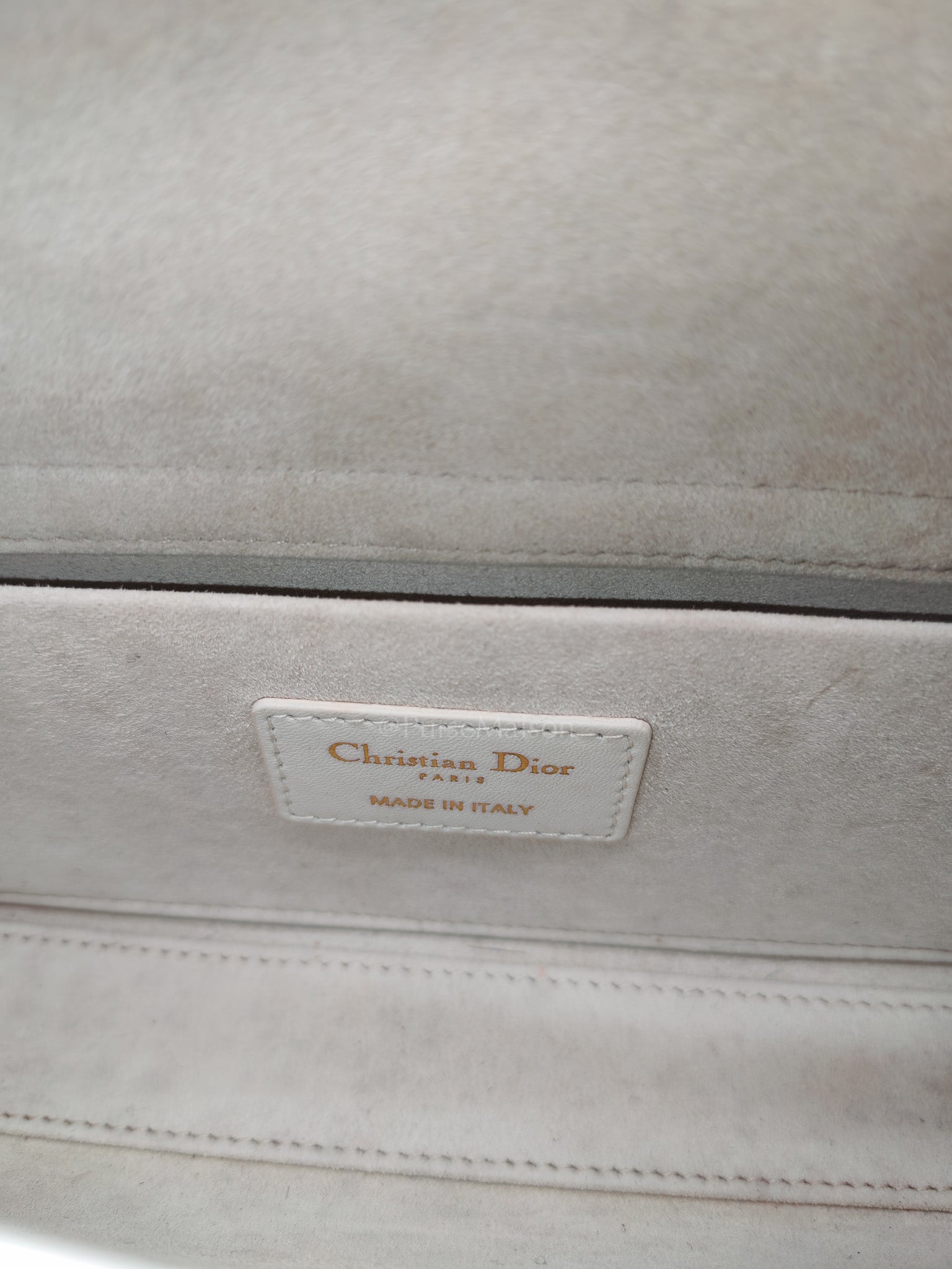 Lady D-Joy Medium Off-White Cannage Lambskin Leather in Light Gold Hardware | Purse Maison Luxury Bags Shop