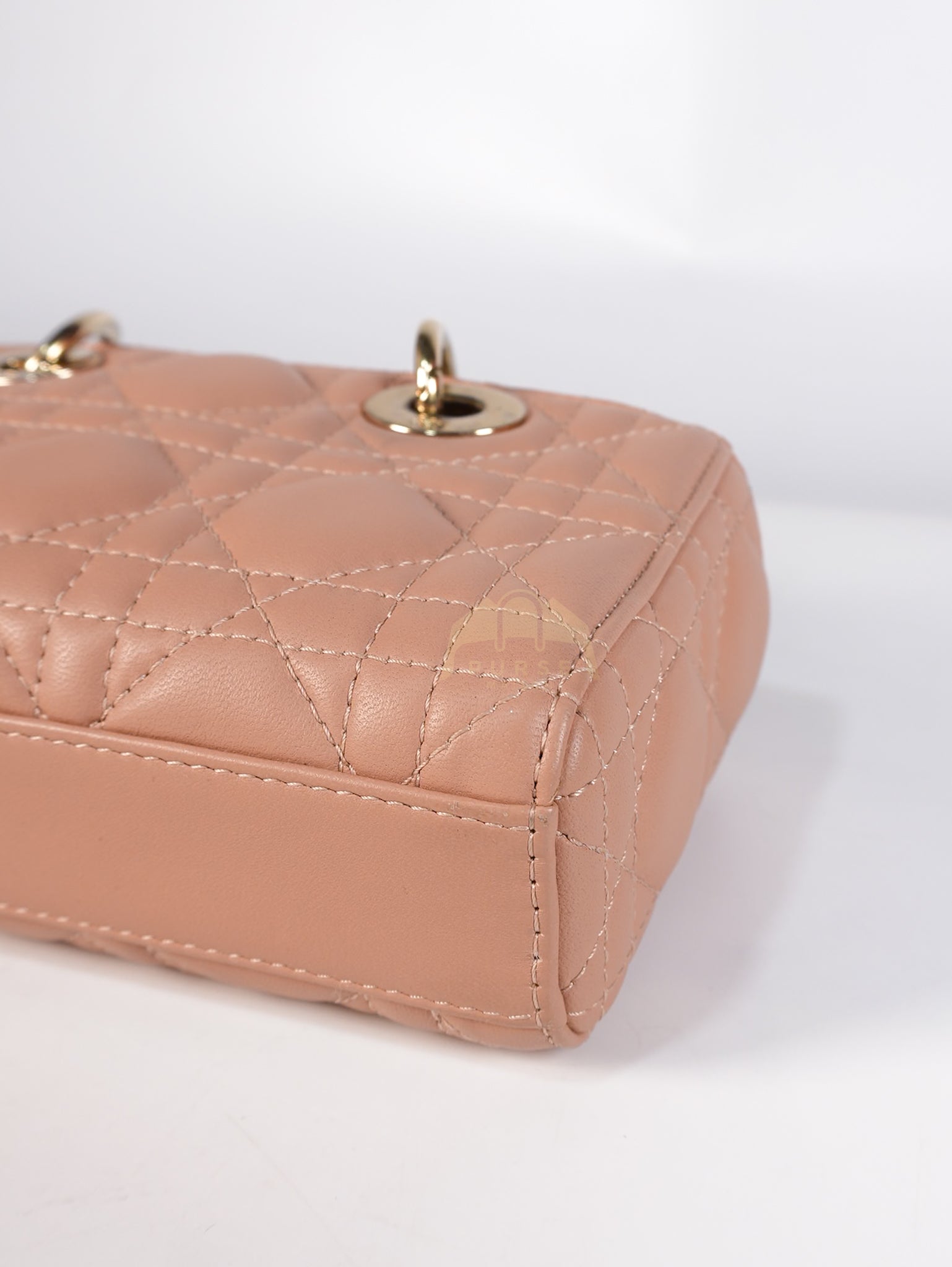 Lady D-Joy Micro Rose De Vents Light Gold Hardware | Purse Maison Luxury Bags Shop