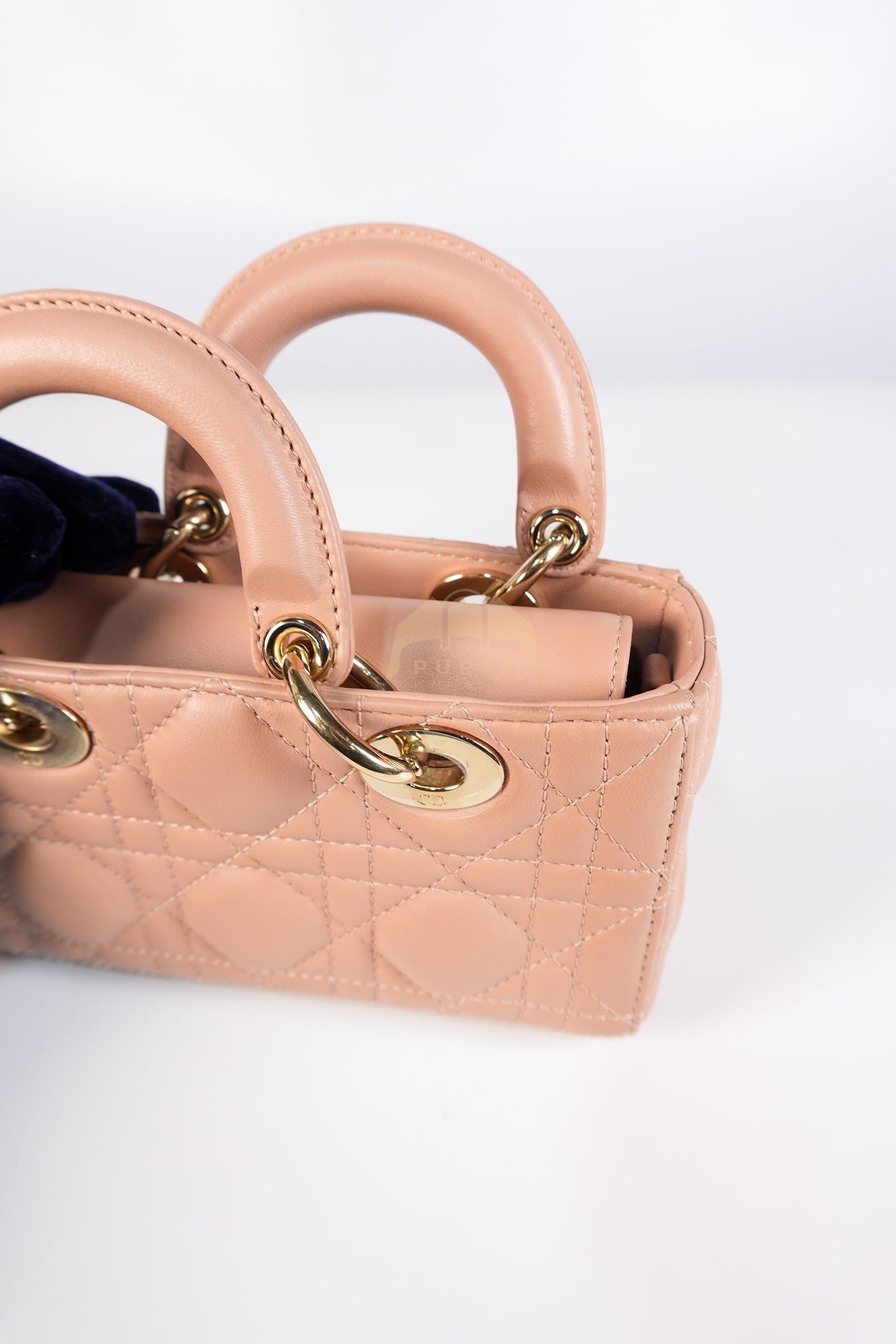 Lady D-Joy Micro Rose De Vents Light Gold Hardware | Purse Maison Luxury Bags Shop