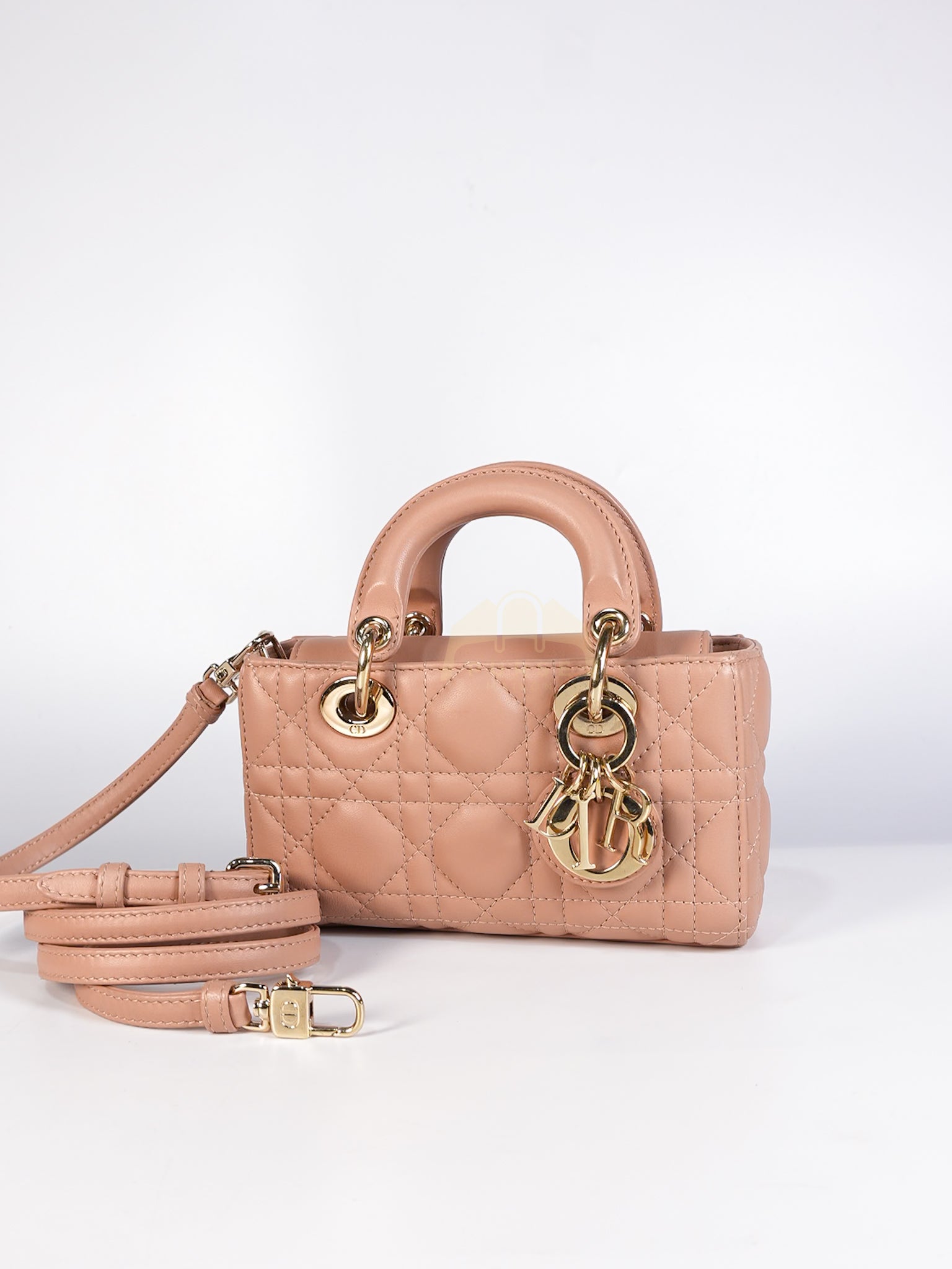 Lady D-Joy Micro Rose De Vents Light Gold Hardware | Purse Maison Luxury Bags Shop