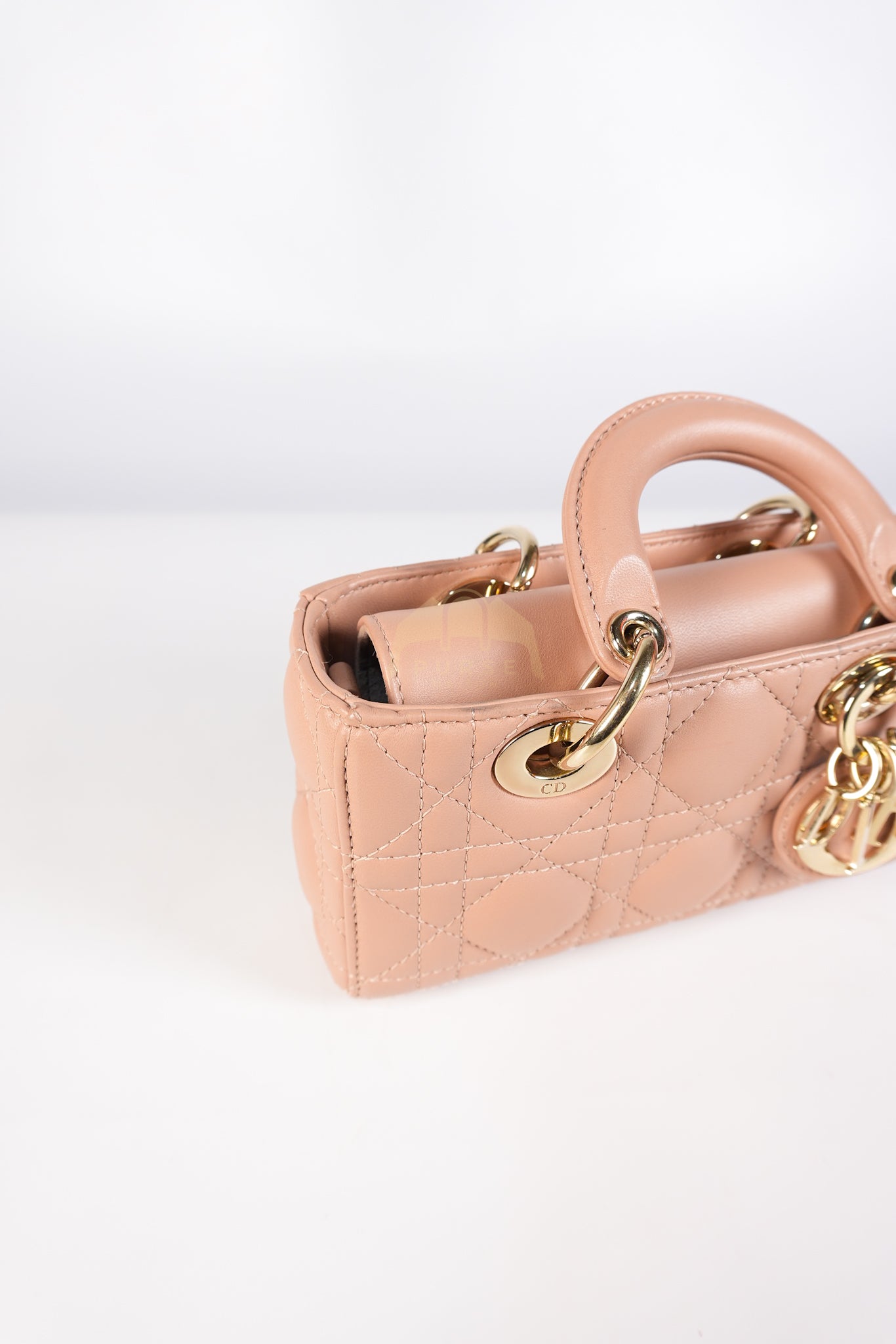 Lady D-Joy Micro Rose De Vents Light Gold Hardware | Purse Maison Luxury Bags Shop