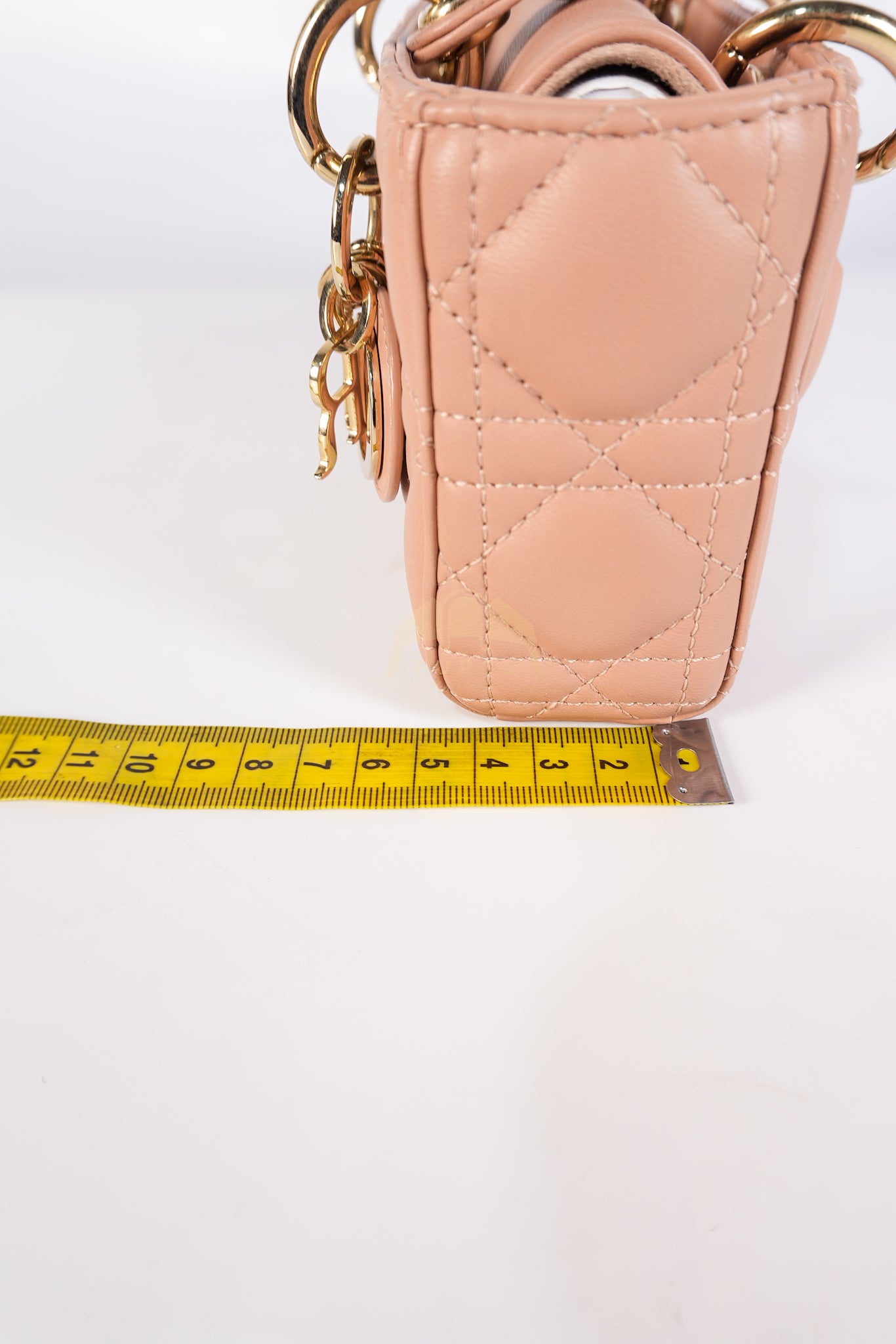 Lady D-Joy Micro Rose De Vents Light Gold Hardware | Purse Maison Luxury Bags Shop