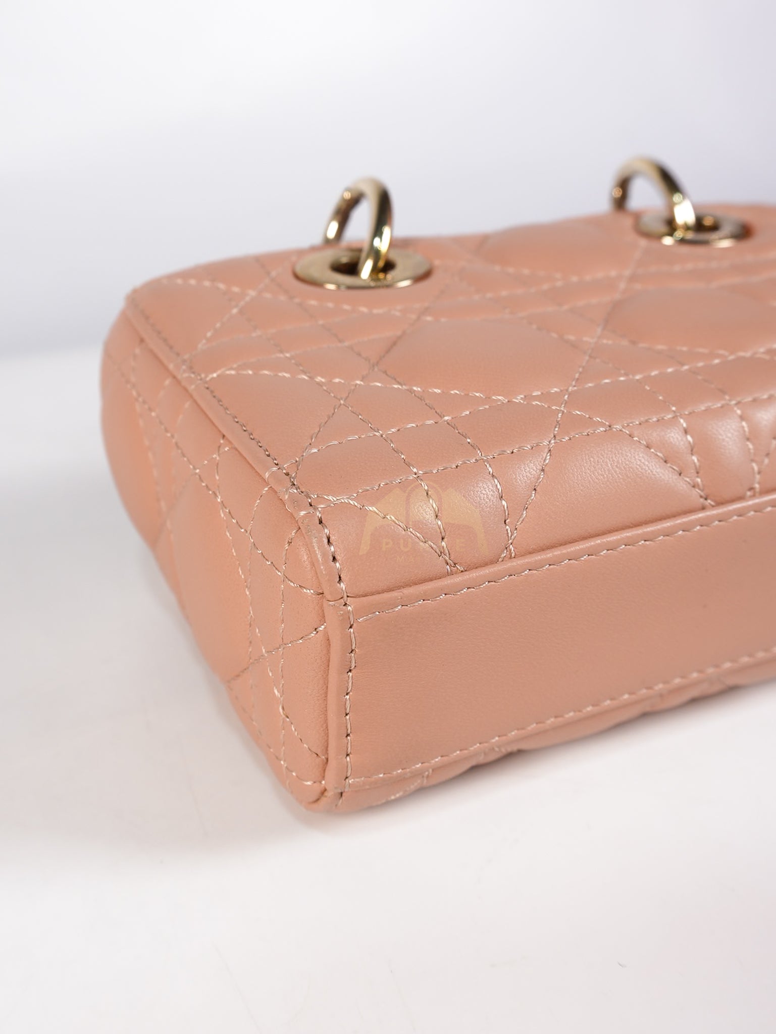 Lady D-Joy Micro Rose De Vents Light Gold Hardware | Purse Maison Luxury Bags Shop