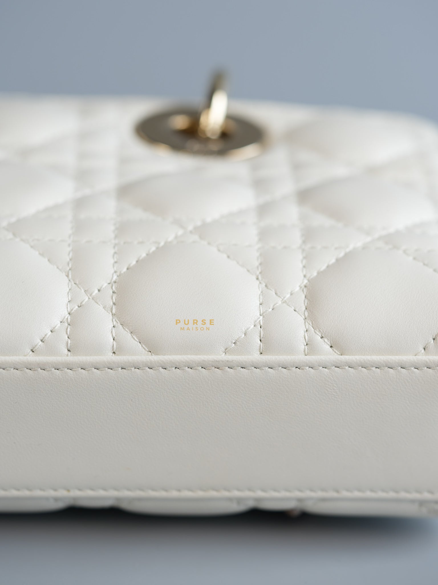 Lady D-Joy Small in Latte Dior Lambskin Leather | Purse Maison Luxury Bags Shop