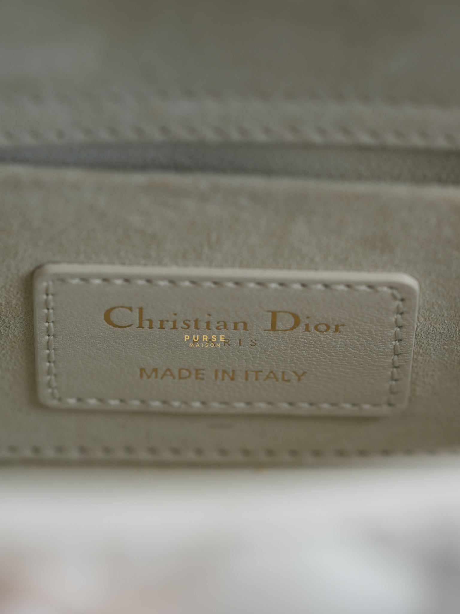 Lady D-Joy Small in Latte Dior Lambskin Leather | Purse Maison Luxury Bags Shop
