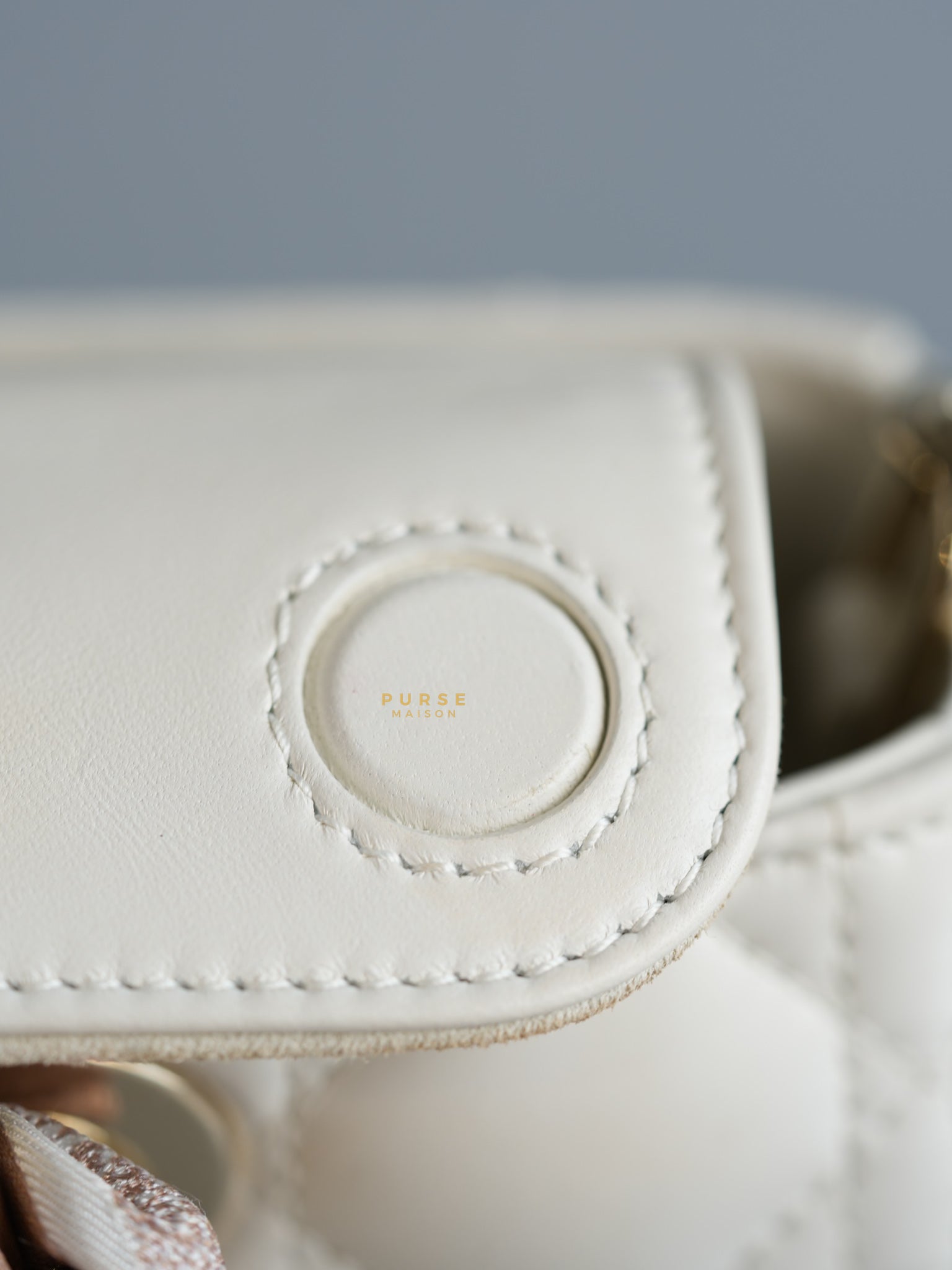 Lady D-Joy Small in Latte Dior Lambskin Leather | Purse Maison Luxury Bags Shop