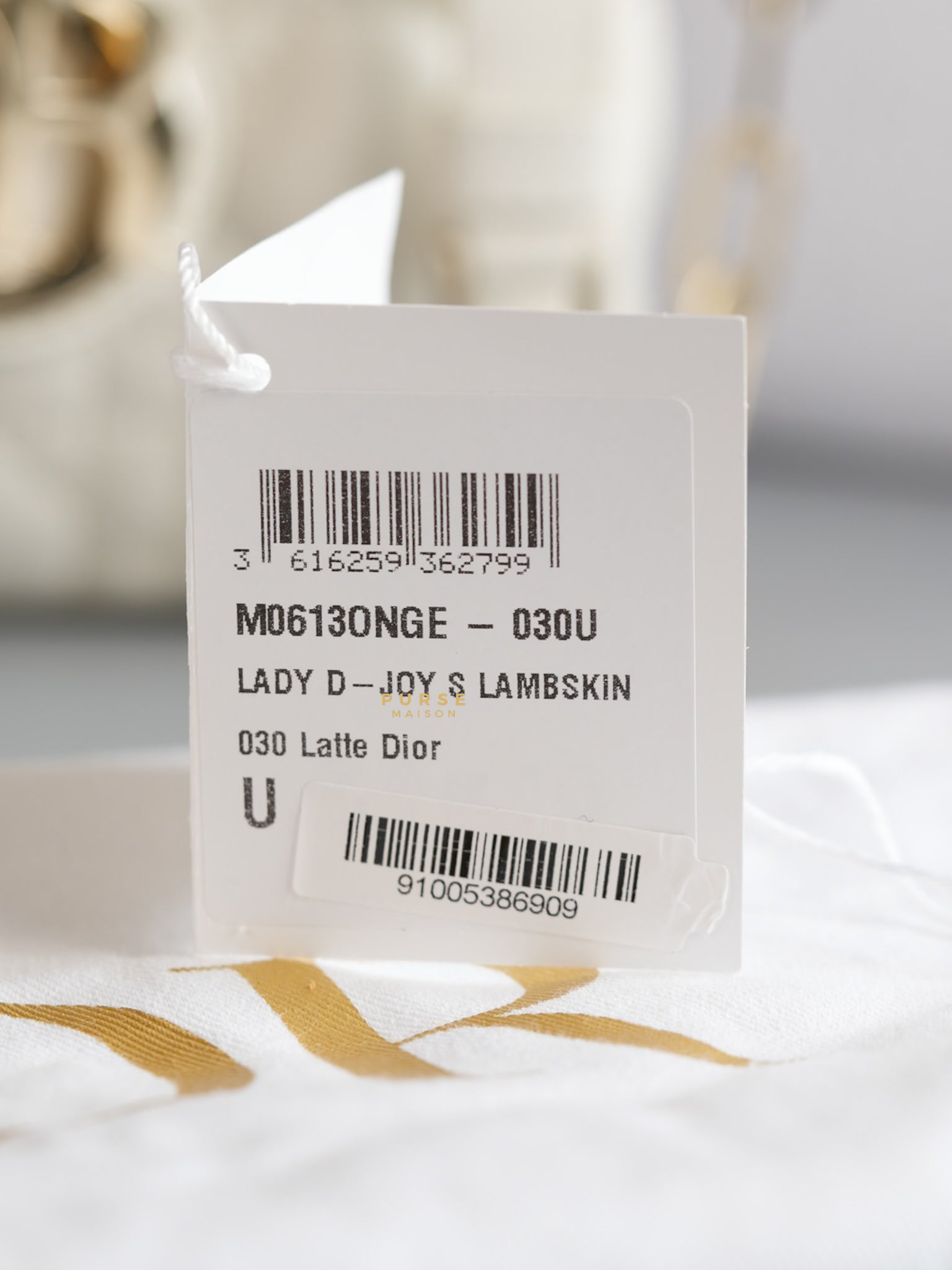 Lady D-Joy Small in Latte Dior Lambskin Leather | Purse Maison Luxury Bags Shop