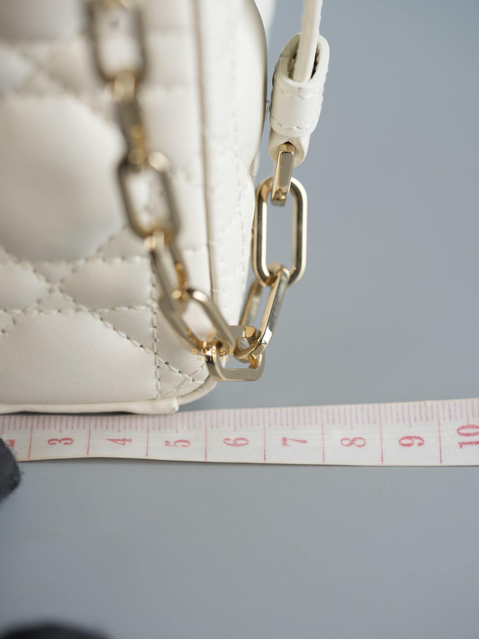 Lady D-Joy Small in Latte Dior Lambskin Leather | Purse Maison Luxury Bags Shop