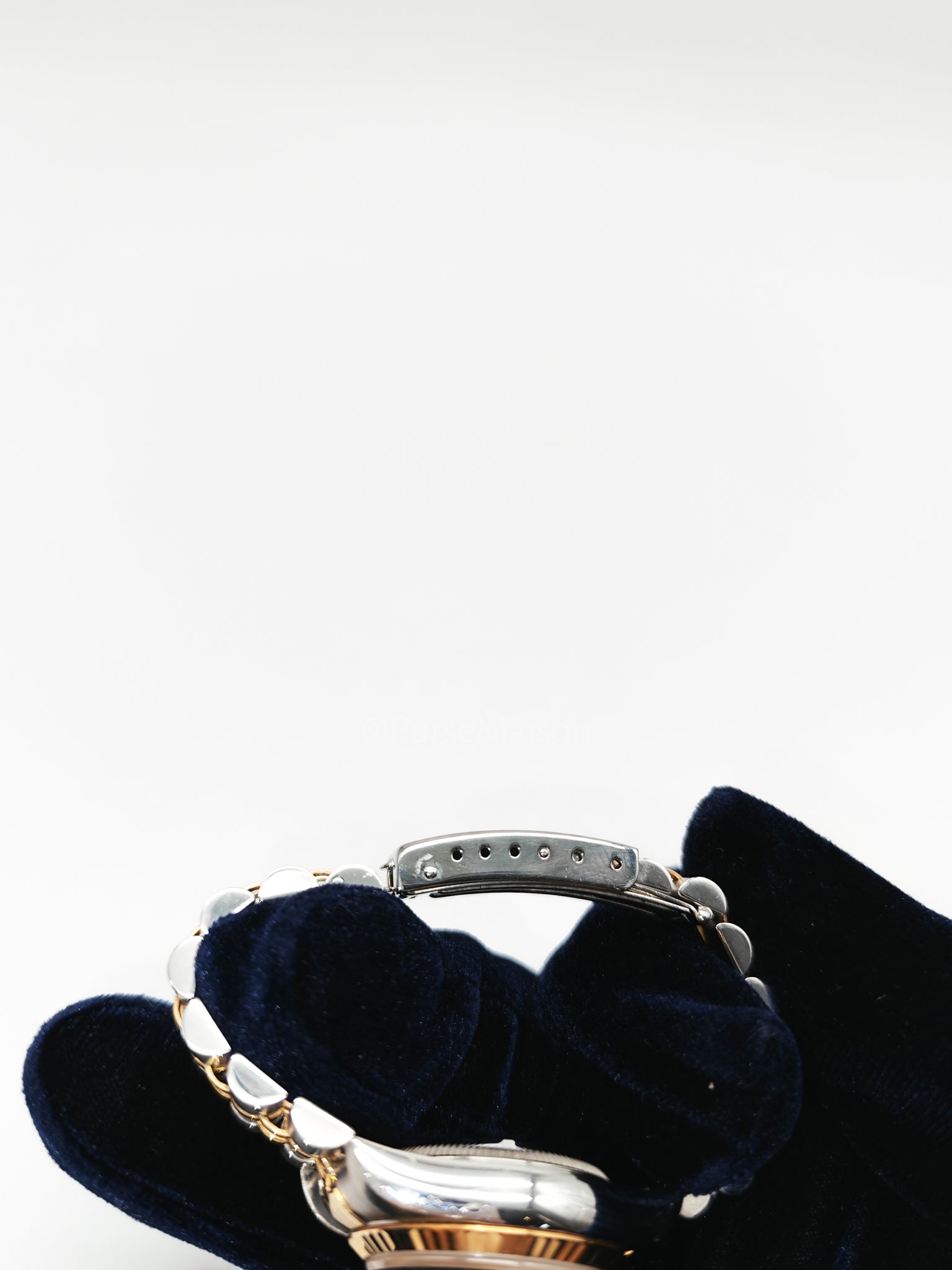 Lady Datejust 26mm Oyster Perpetual Red Vignette Diamond Dial Two-toned Stainless Steel Strap Watch (Reference Number: 69173) | Purse Maison Luxury Bags Shop