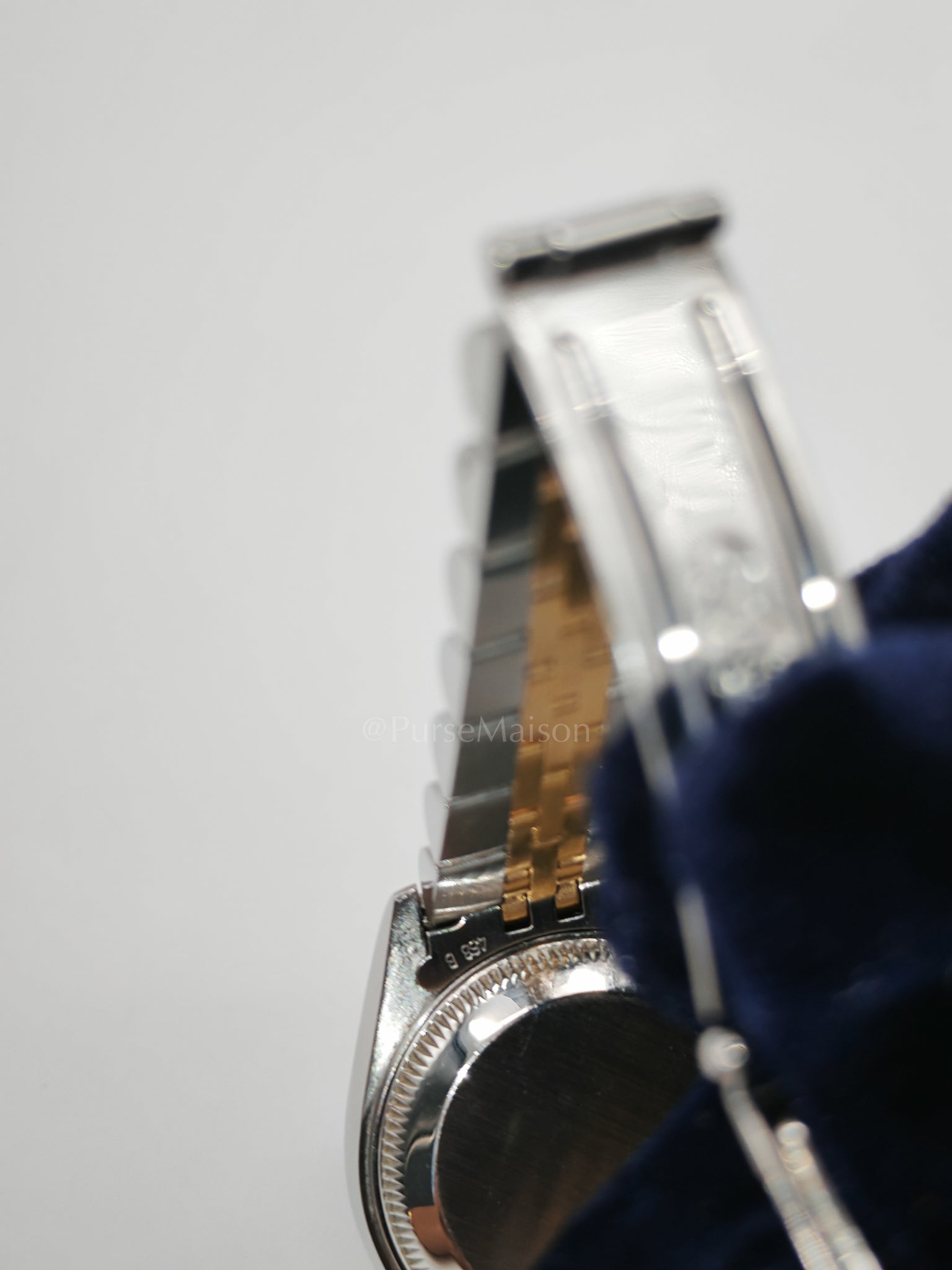 Lady Datejust 26mm Oyster Perpetual Red Vignette Diamond Dial Two-toned Stainless Steel Strap Watch (Reference Number: 69173) | Purse Maison Luxury Bags Shop