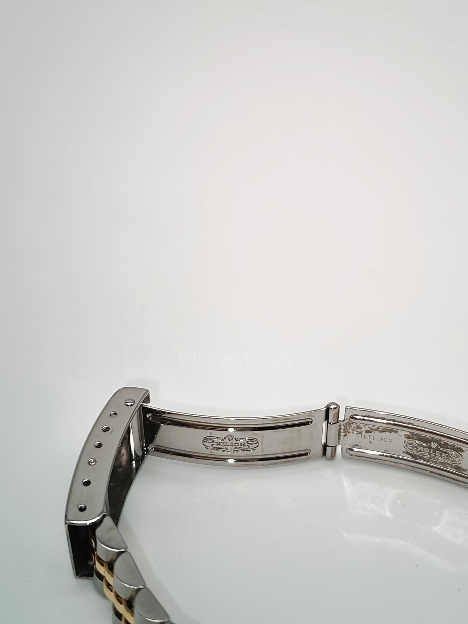 Lady Datejust 26mm Oyster Perpetual Red Vignette Diamond Dial Two-toned Stainless Steel Strap Watch (Reference Number: 69173) | Purse Maison Luxury Bags Shop