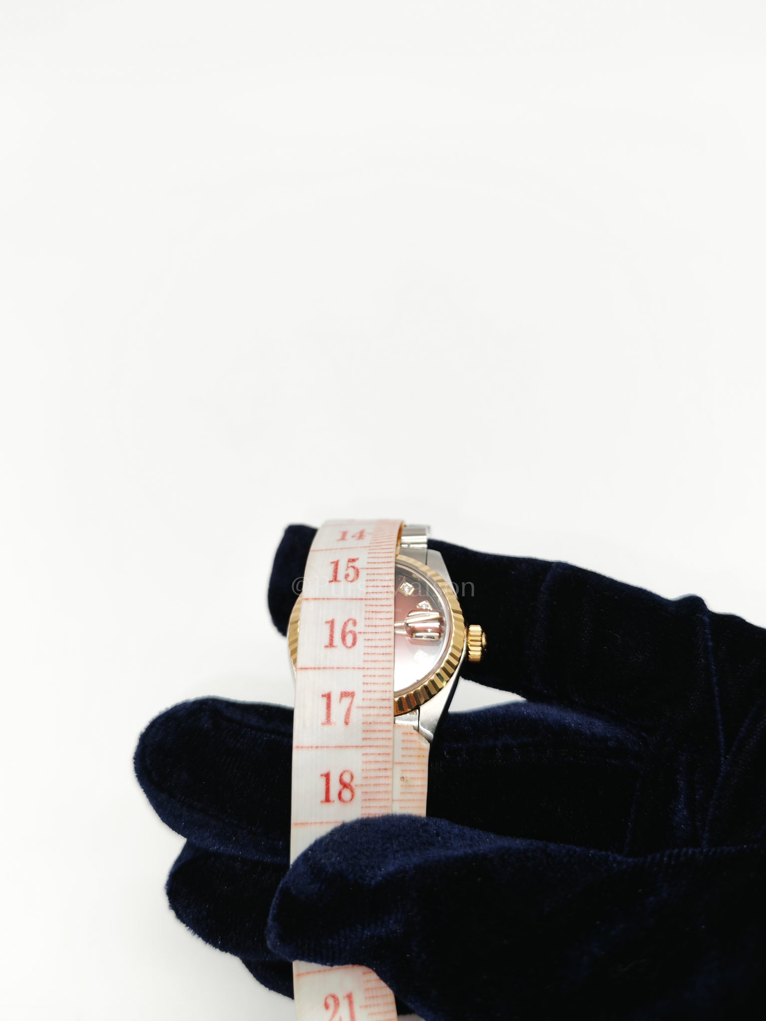 Lady Datejust 26mm Oyster Perpetual Red Vignette Diamond Dial Two-toned Stainless Steel Strap Watch (Reference Number: 69173) | Purse Maison Luxury Bags Shop