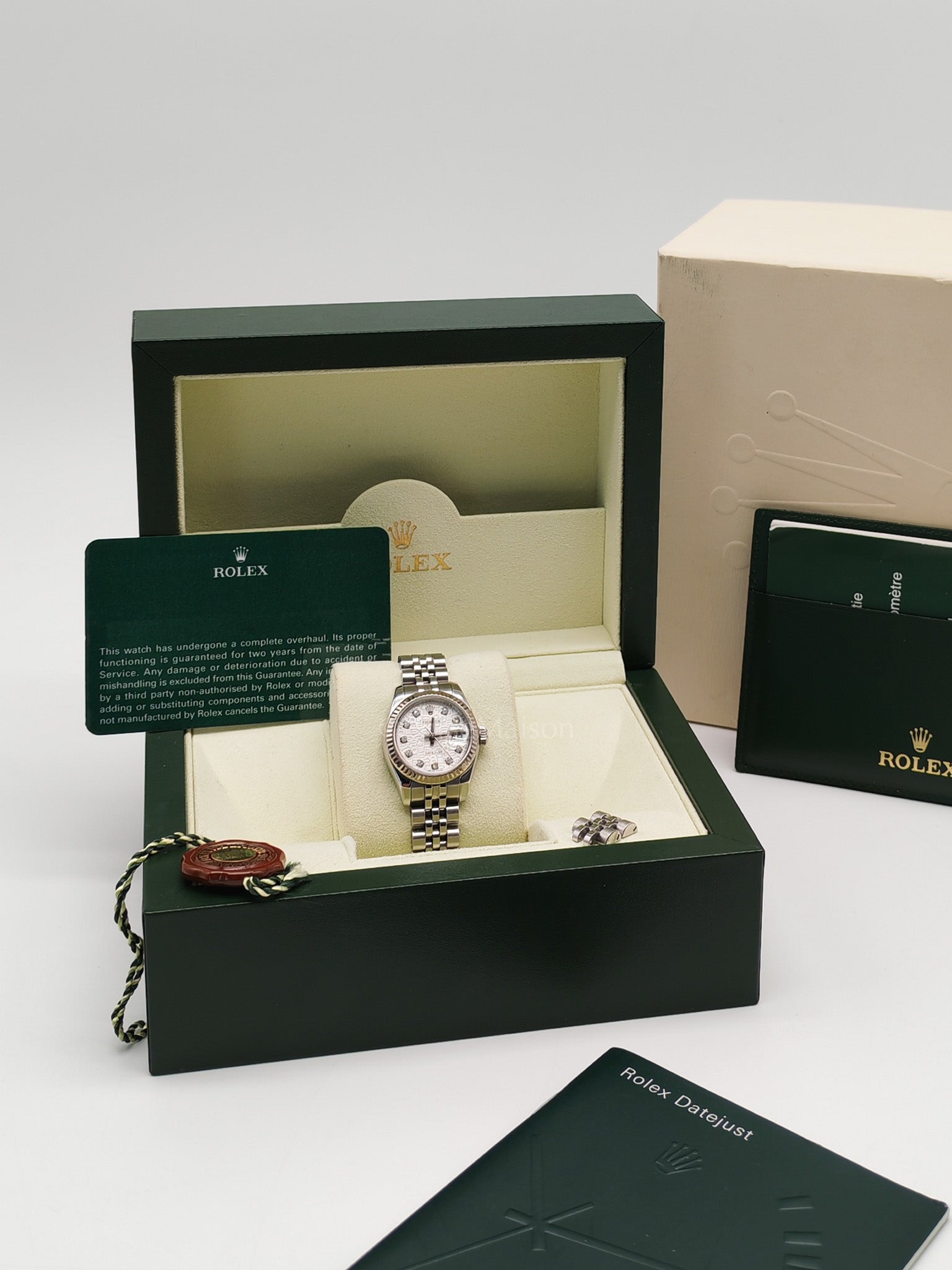 Lady-Datejust 26mm Reference 179174 18k White Gold Fluted Bezel Computer Dial & Jubilee Bracelet | Purse Maison Luxury Bags Shop