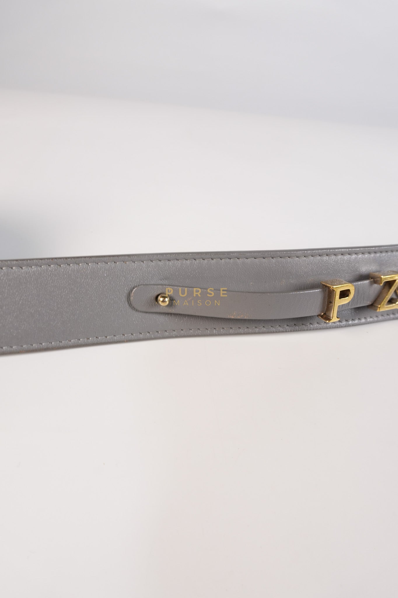 Lady Dior ABC Small in Gray Quilted Cannage Lambskin Leather & Gold Hardware | Purse Maison Luxury Bags Shop