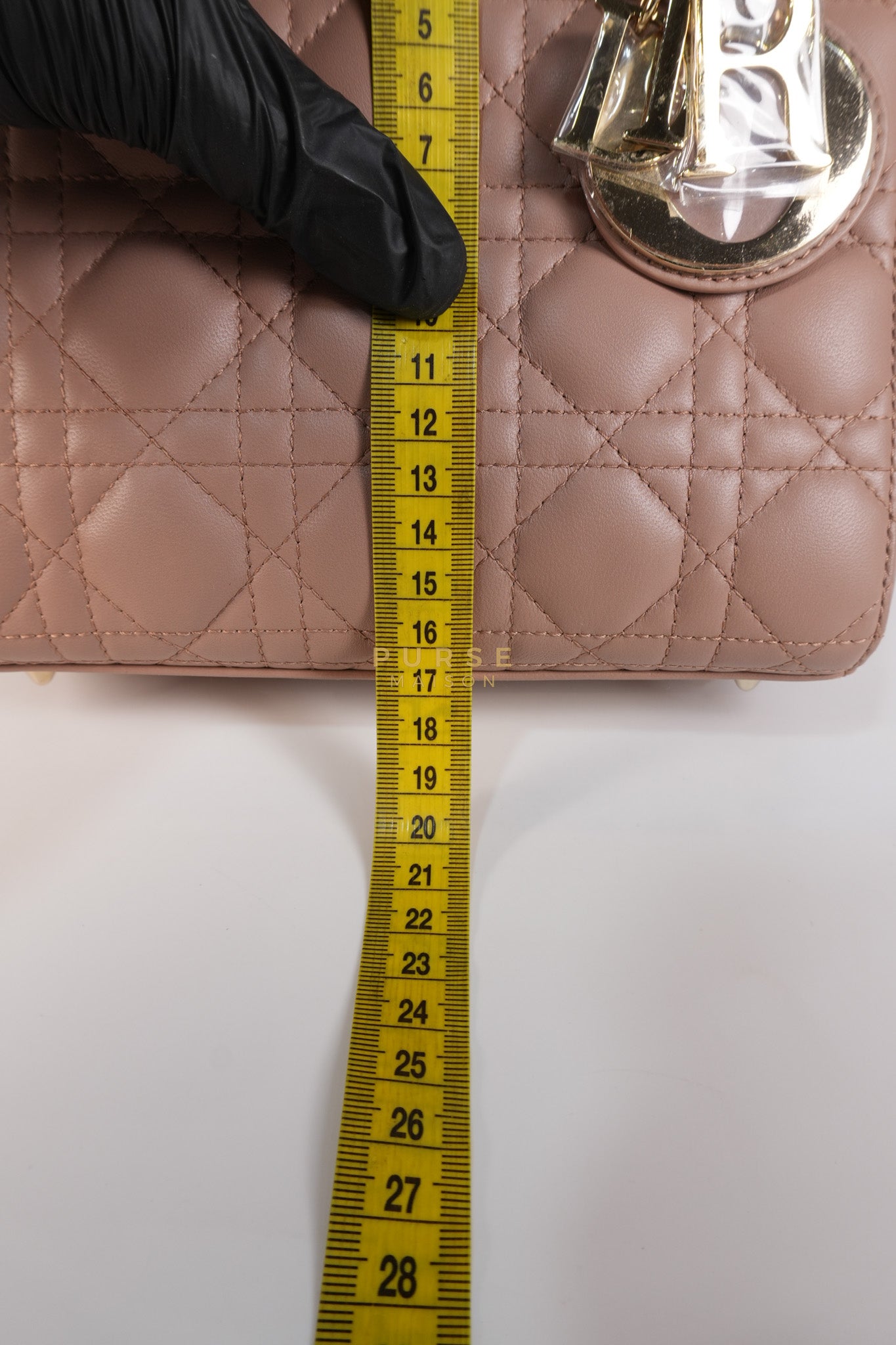 Lady Dior ABCDior Blush Pink in Lambskin Leather and Light Gold Hardware | Purse Maison Luxury Bags Shop