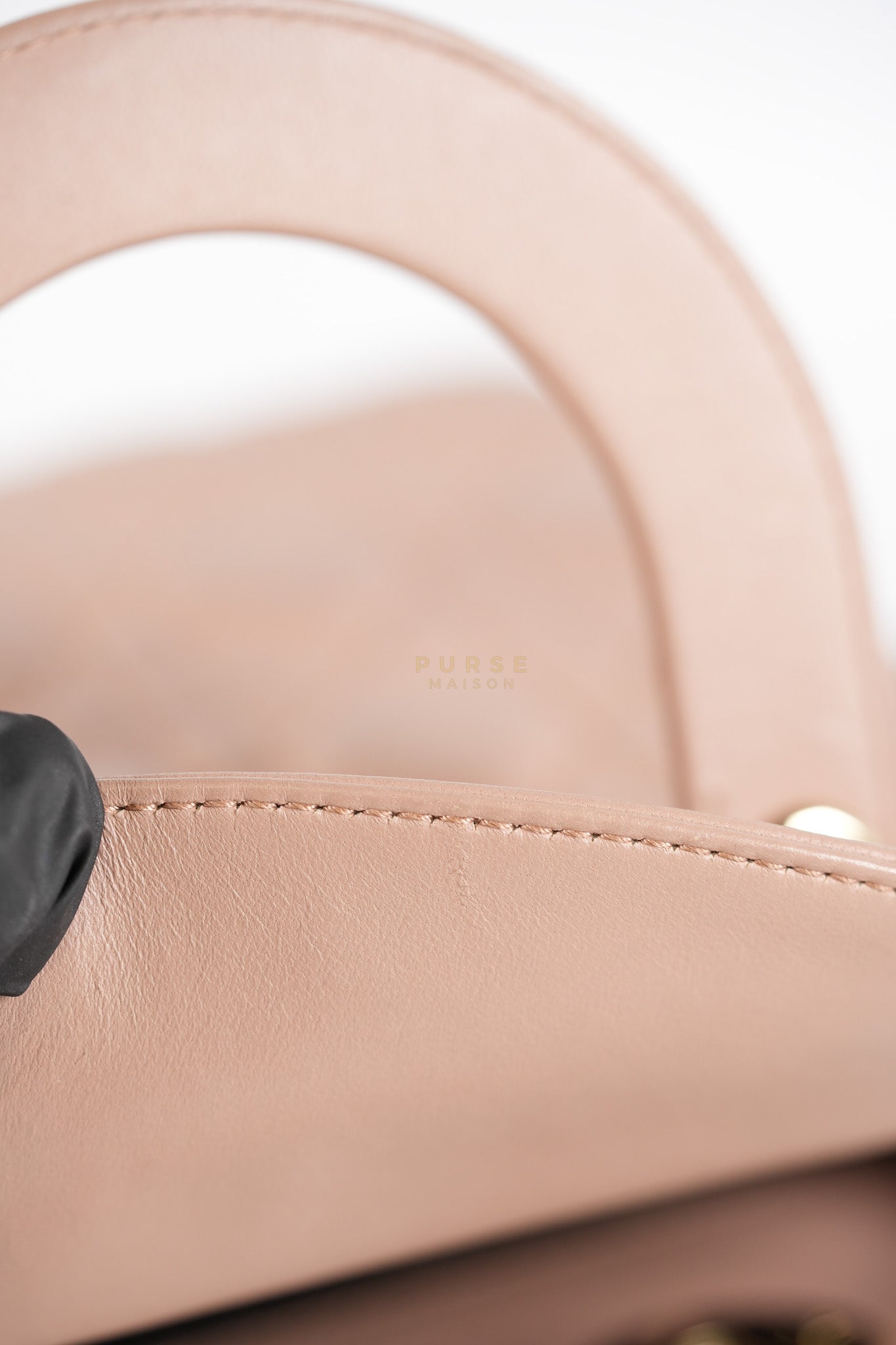 Lady Dior ABCDior Small in Blush Pink Cannage Lambskin Leather Light Gold Hardware | Purse Maison Luxury Bags Shop