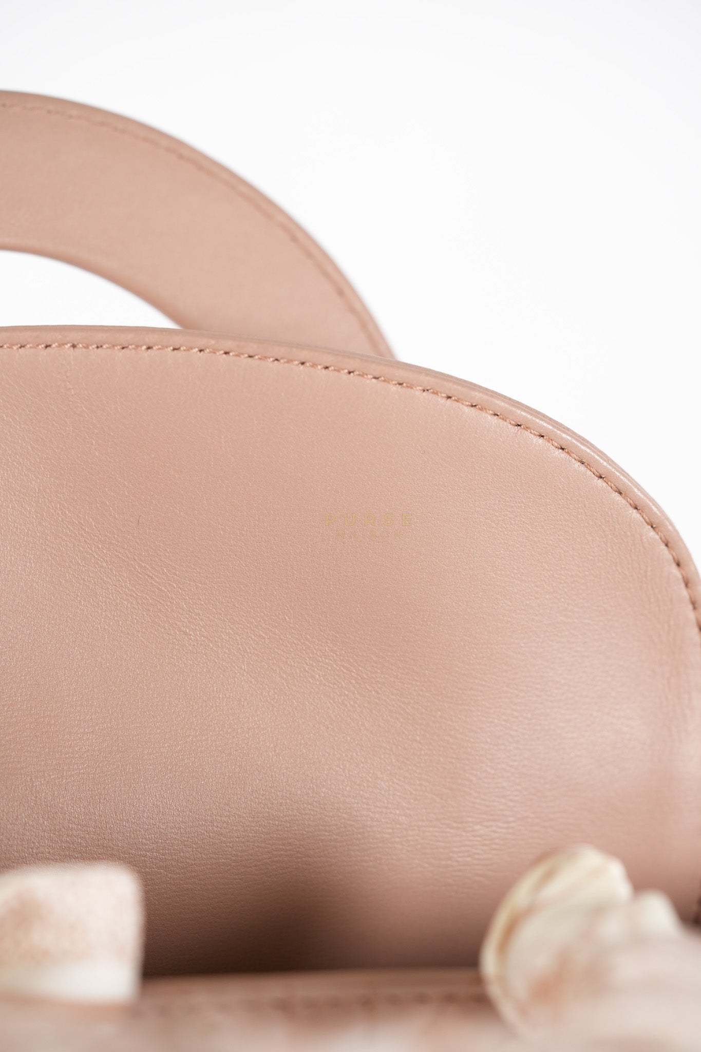 Lady Dior ABCDior Small in Blush Pink Cannage Lambskin Leather Light Gold Hardware | Purse Maison Luxury Bags Shop