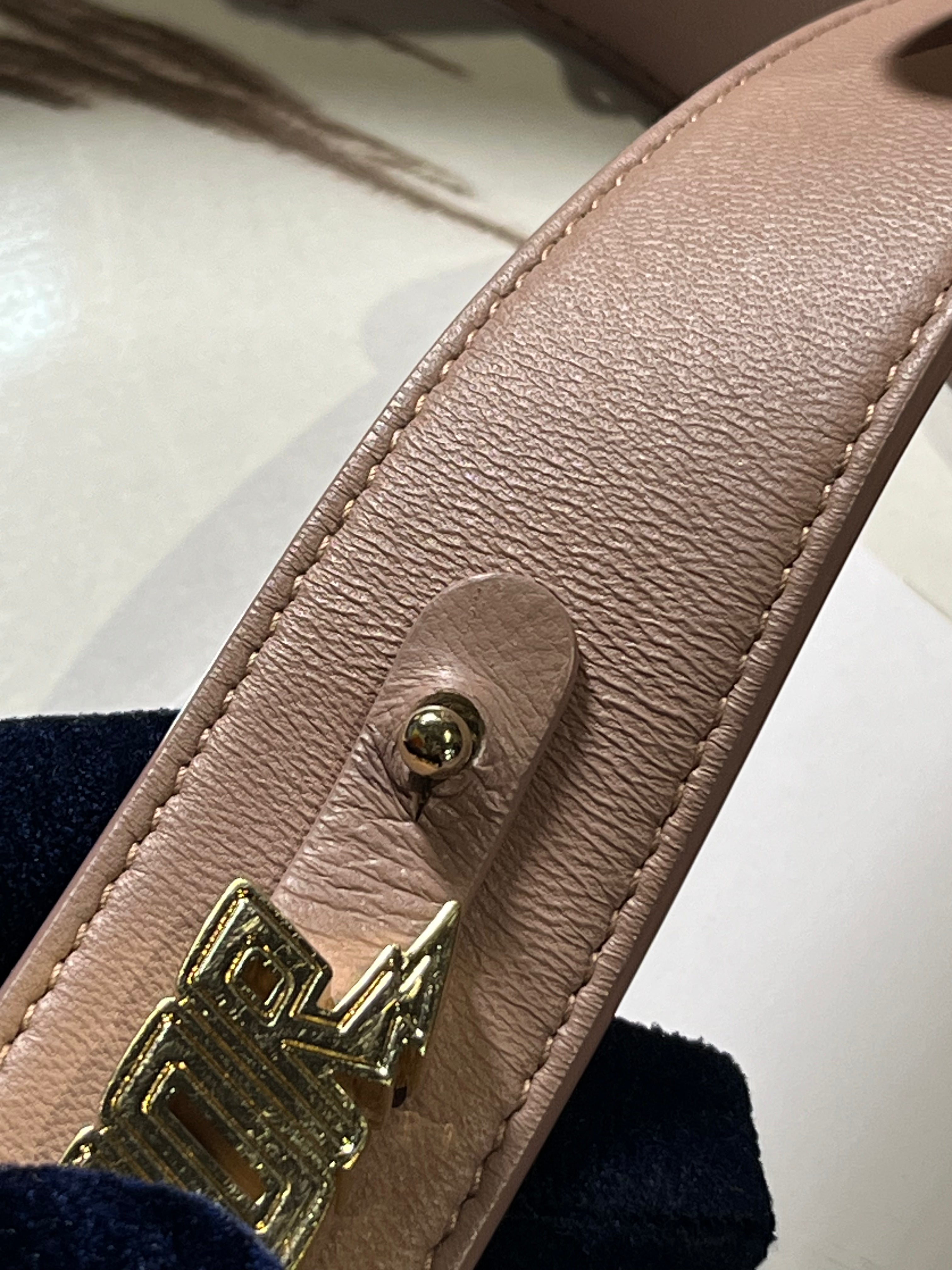 Lady Dior ABCDior Small in Blush Pink Cannage Lambskin Leather Light Gold Hardware | Purse Maison Luxury Bags Shop