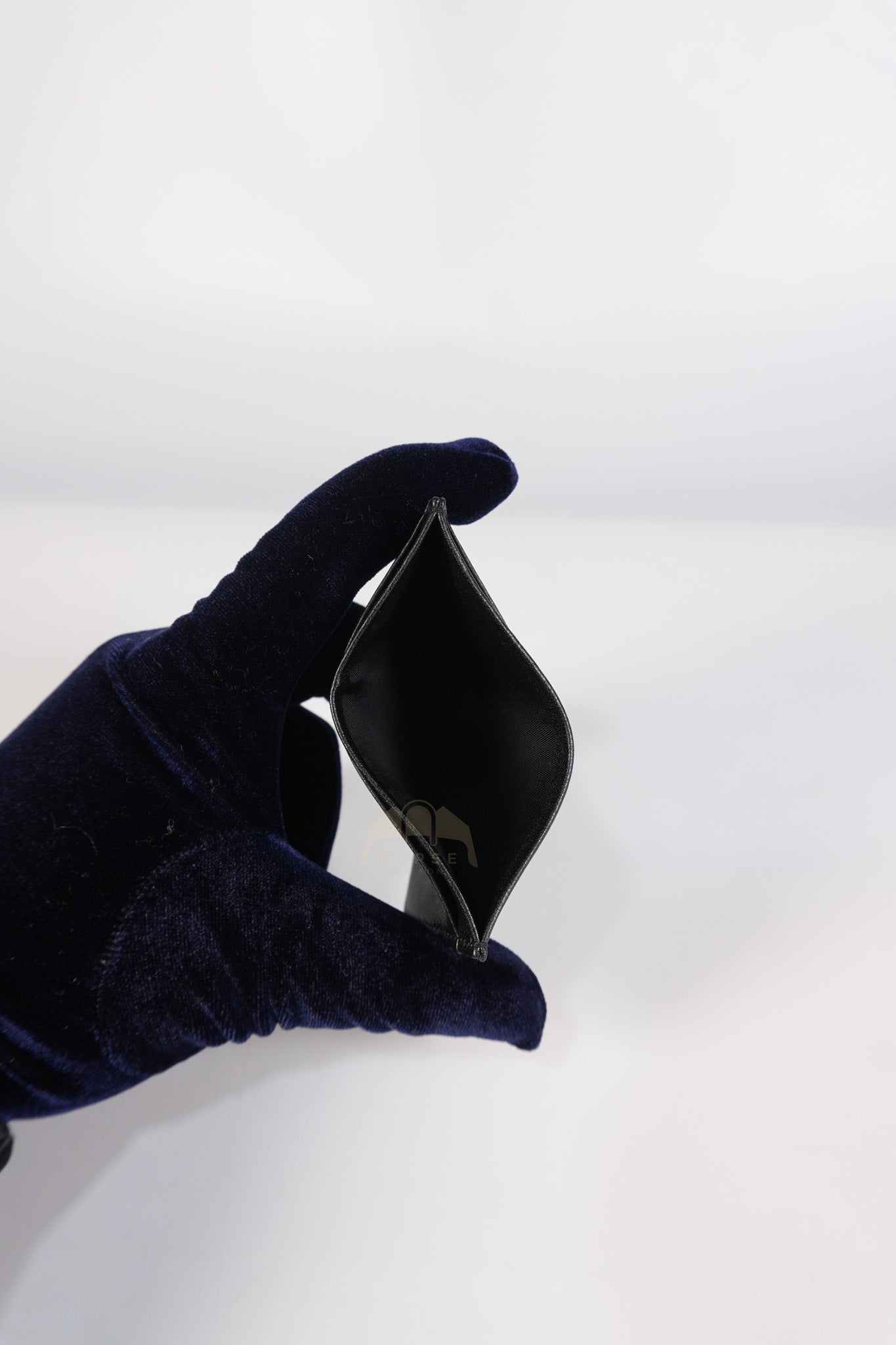 Lady Dior Flap Card Holder in Black Quilted Cannage Lambskin Leather | Purse Maison Luxury Bags Shop