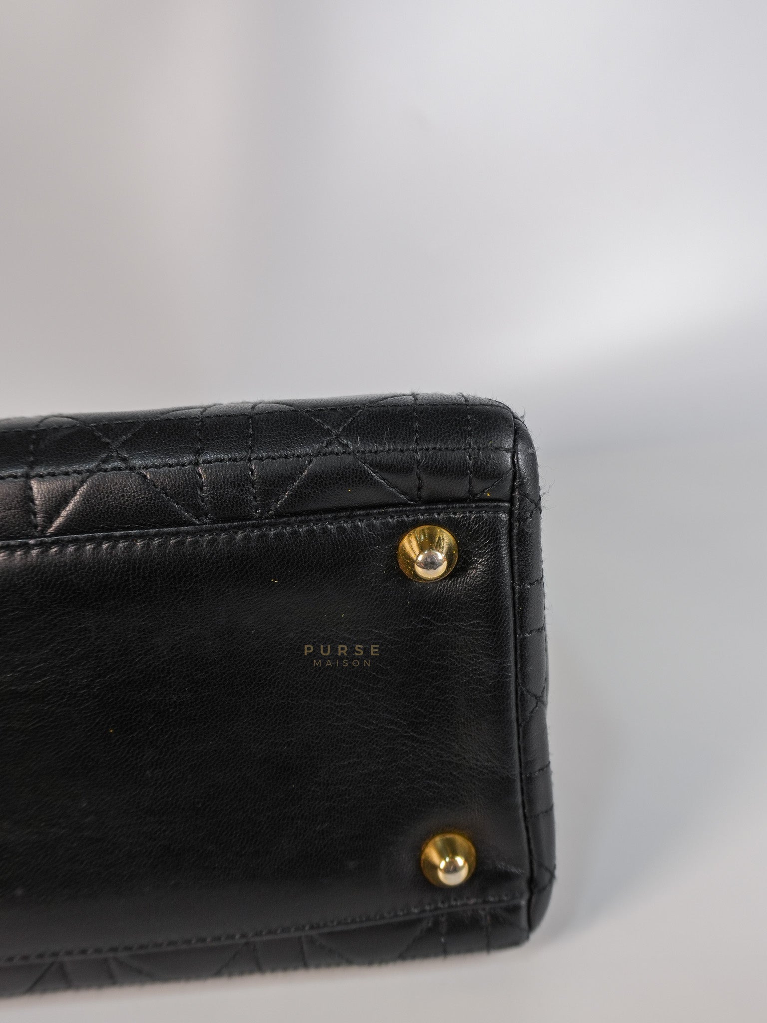 Lady Dior Large in Black Cannage Lambskin Leather | Purse Maison Luxury Bags Shop