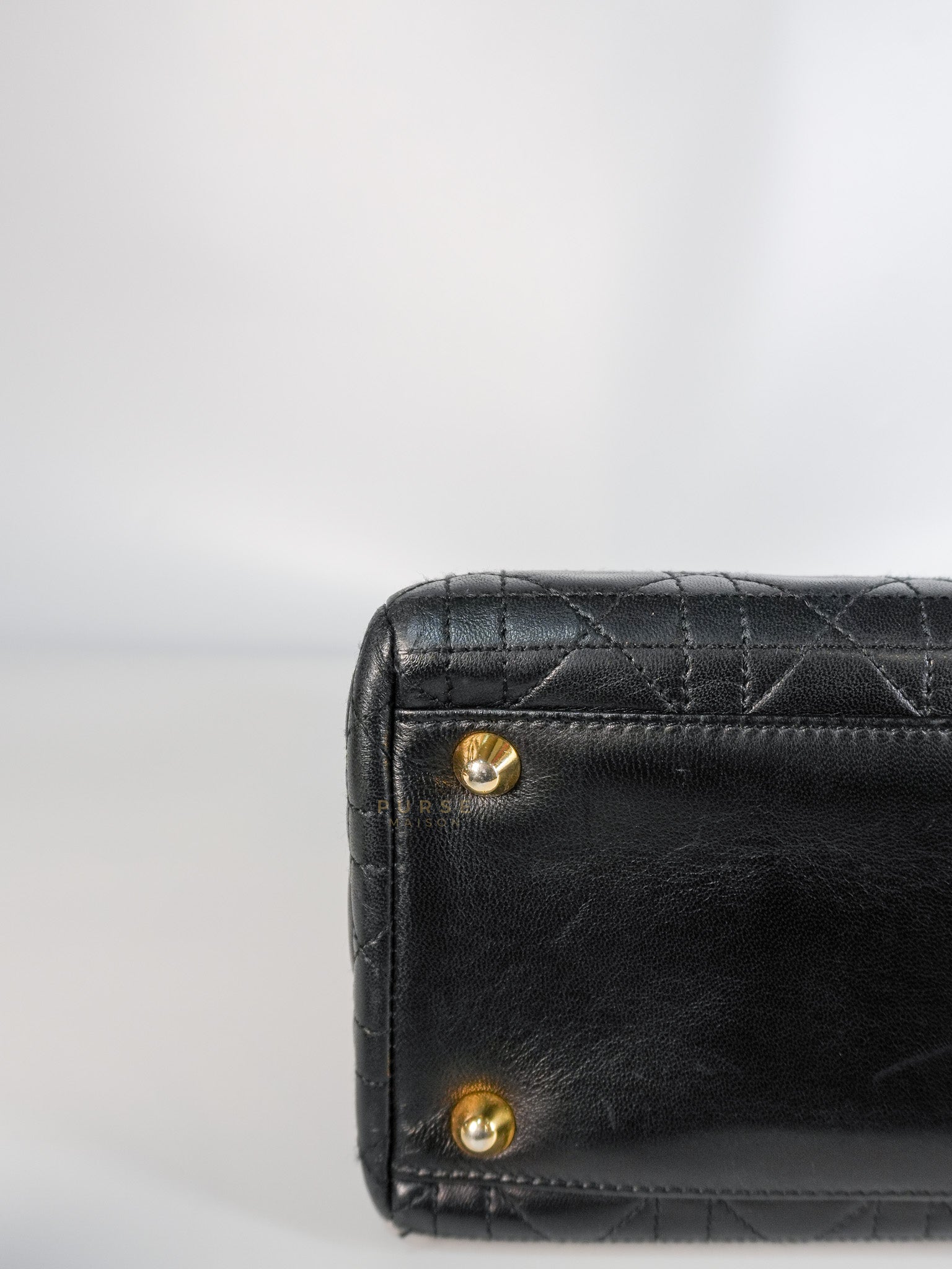 Lady Dior Large in Black Cannage Lambskin Leather | Purse Maison Luxury Bags Shop