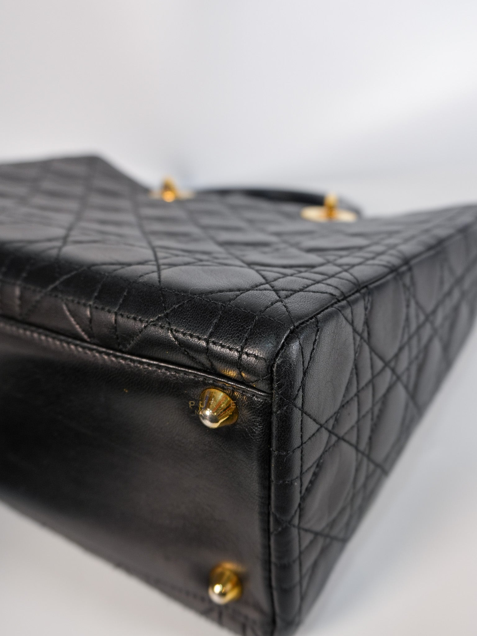 Lady Dior Large in Black Cannage Lambskin Leather | Purse Maison Luxury Bags Shop