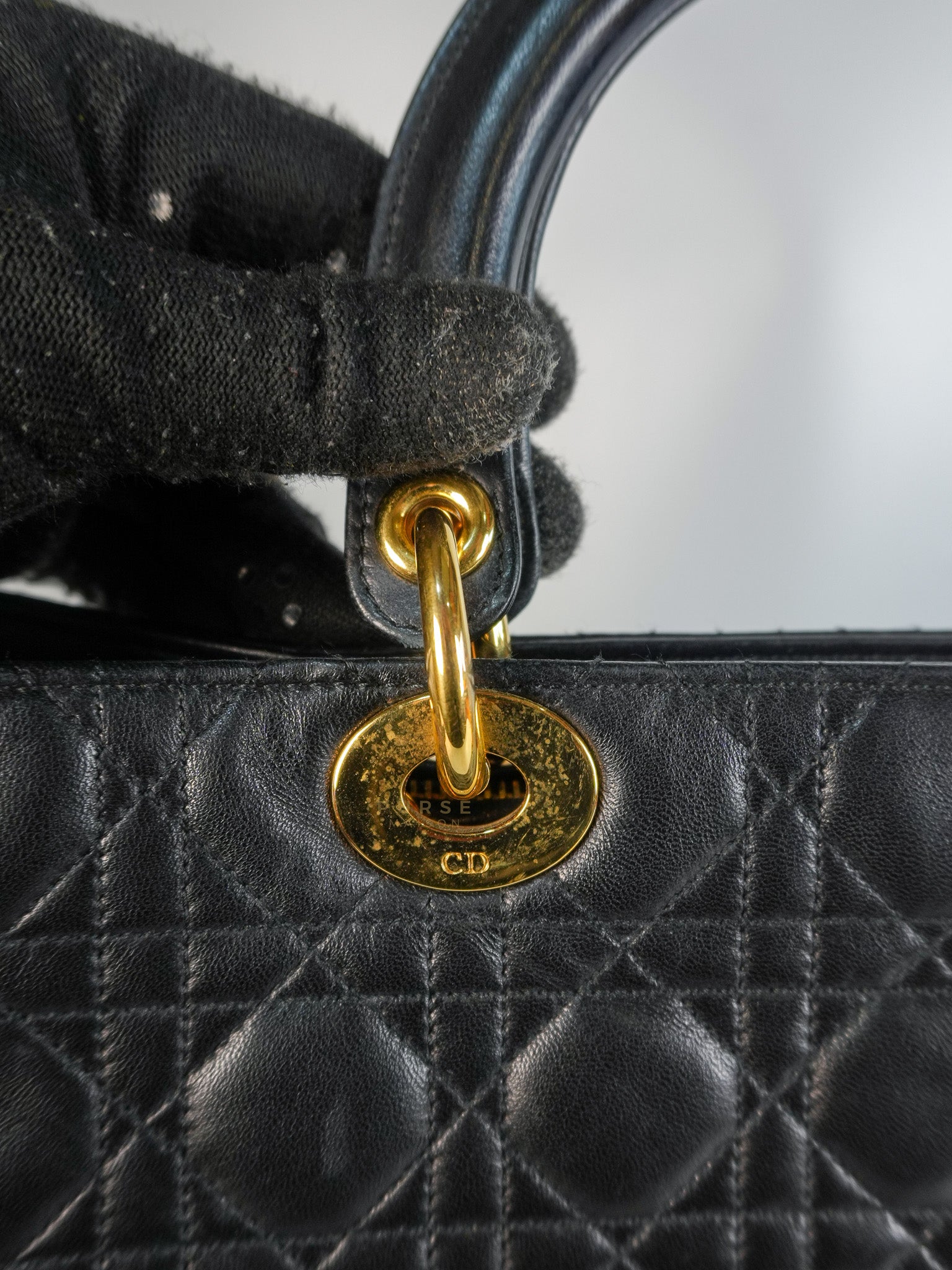 Lady Dior Large in Black Cannage Lambskin Leather | Purse Maison Luxury Bags Shop
