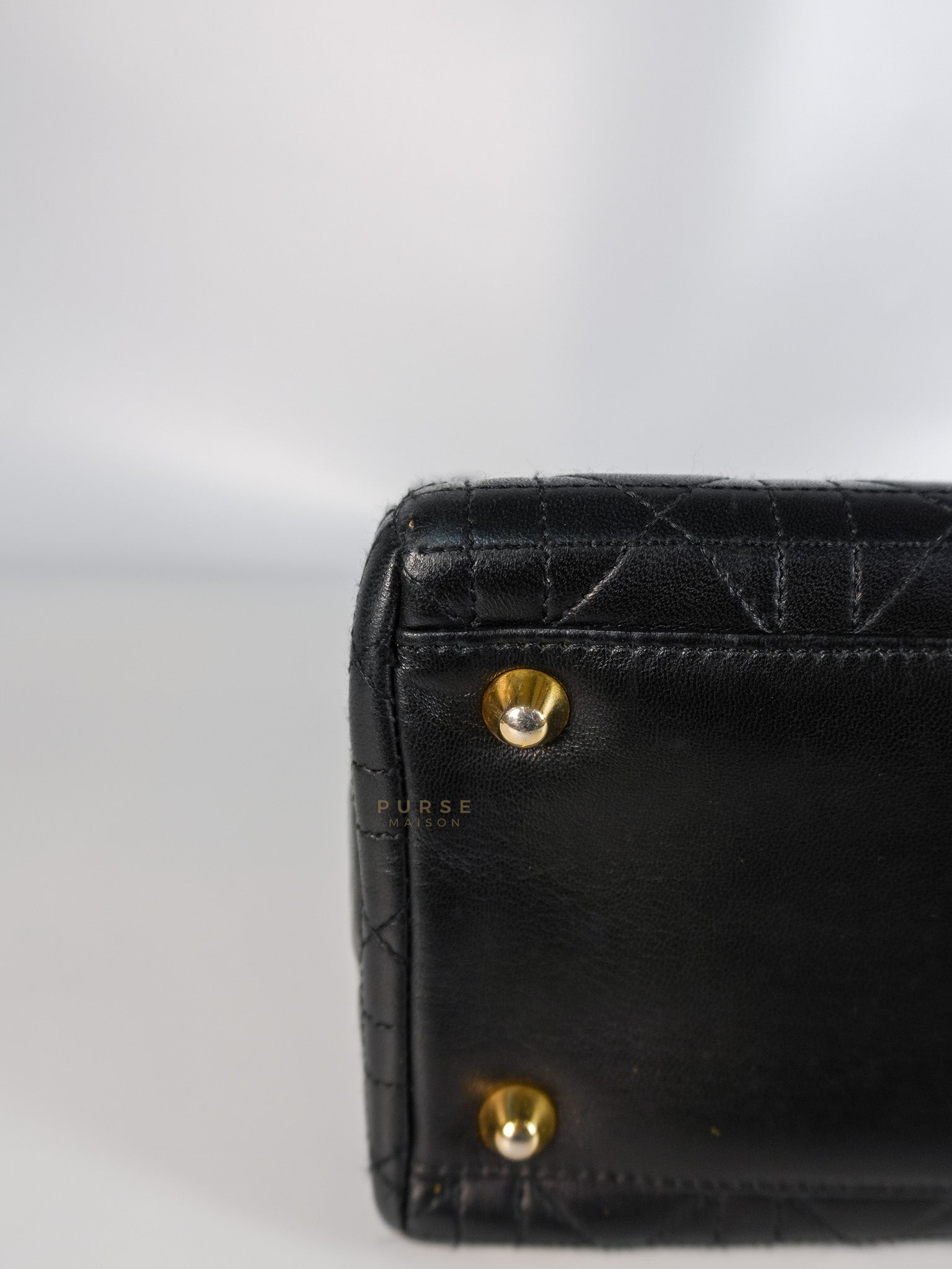Lady Dior Large in Black Cannage Lambskin Leather | Purse Maison Luxury Bags Shop