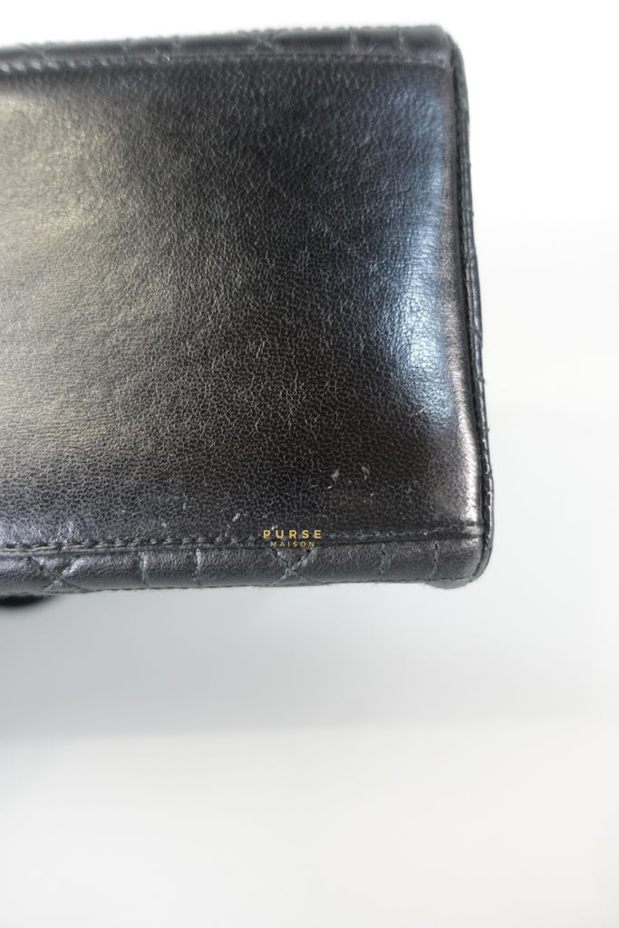 Lady Dior Medium Cannage Black Lambskin Hand Bag | Purse Maison Luxury Bags Shop