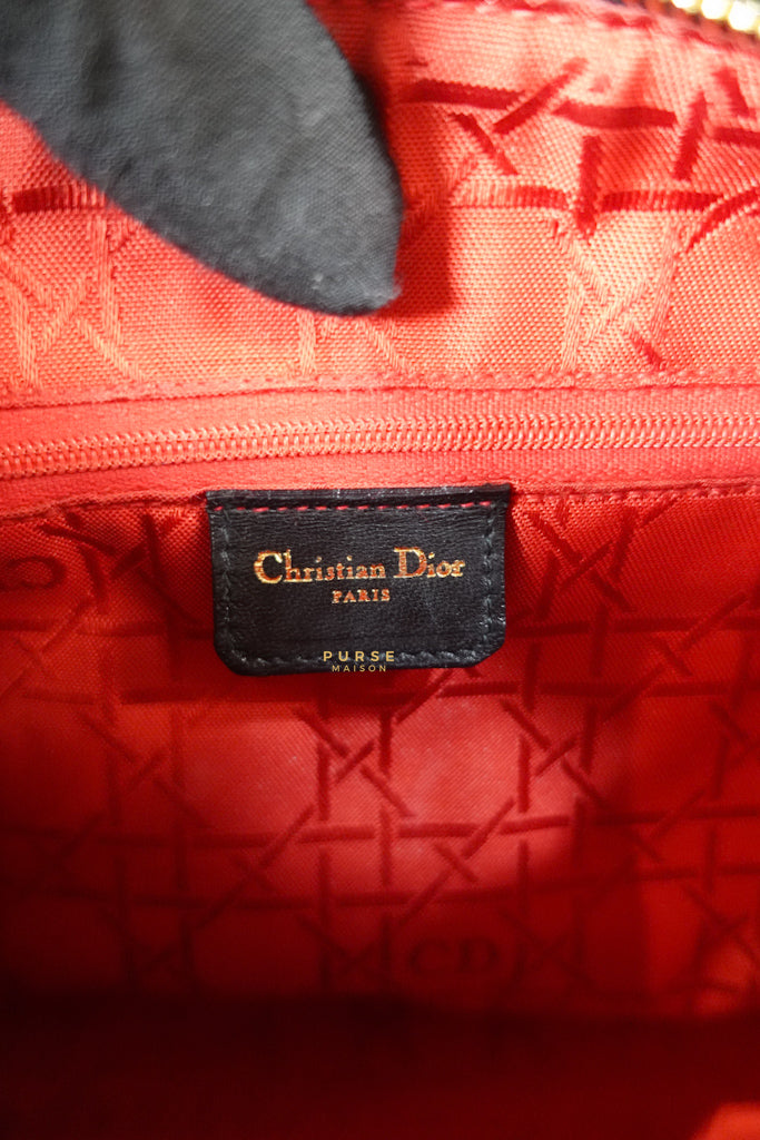 Lady Dior Medium Cannage Black Lambskin Hand Bag | Purse Maison Luxury Bags Shop