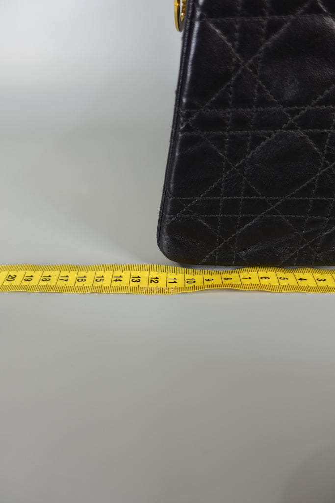 Lady Dior Medium Cannage Black Lambskin Hand Bag | Purse Maison Luxury Bags Shop