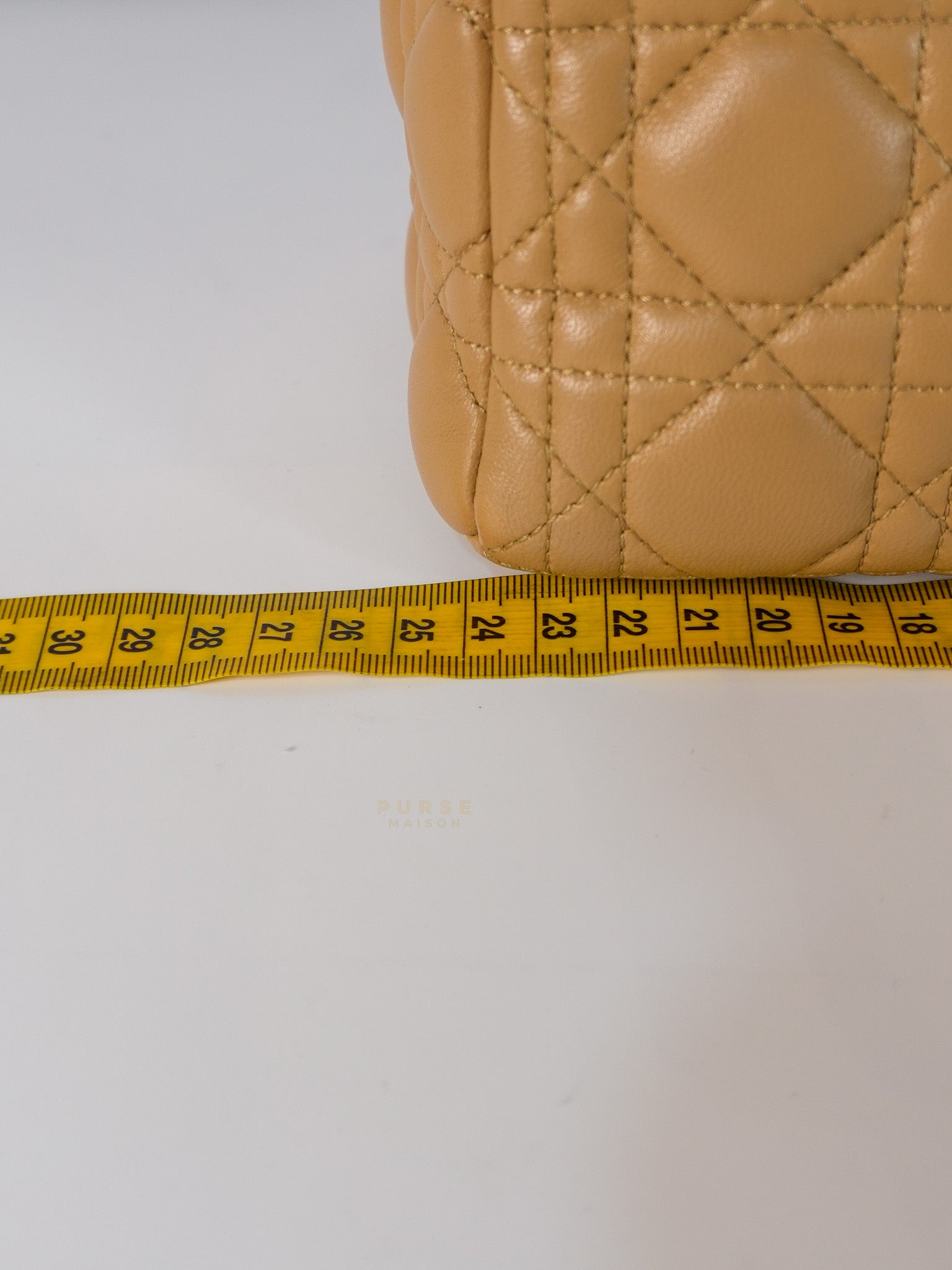 Lady Dior Medium in Biscuit Lambskin Leather | Purse Maison Luxury Bags Shop