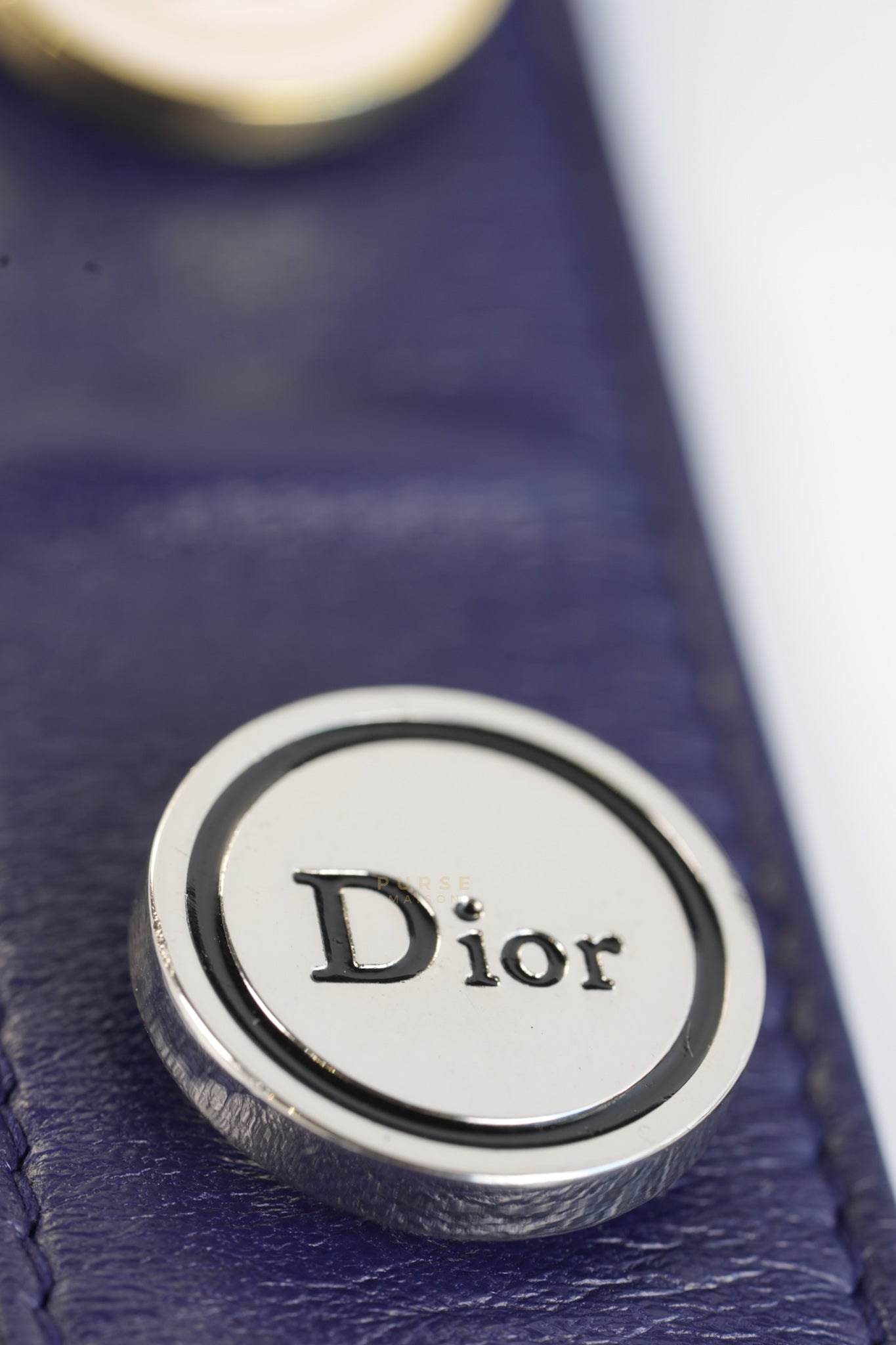 Lady Dior Medium in Navy Blue Cannage Lambskin Leather | Purse Maison Luxury Bags Shop