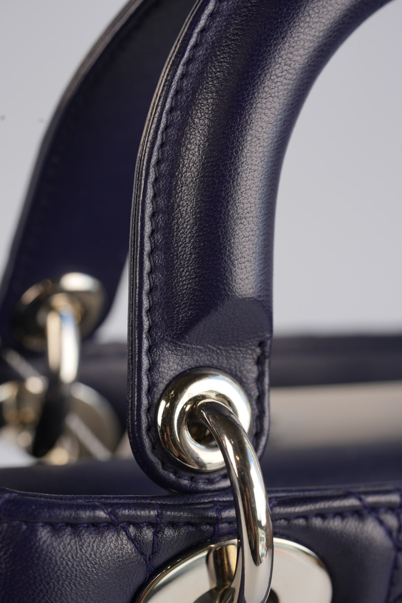 Lady Dior Medium in Navy Blue Cannage Lambskin Leather | Purse Maison Luxury Bags Shop