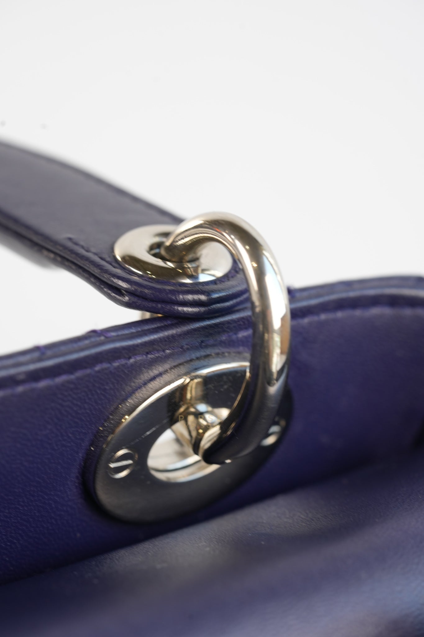 Lady Dior Medium in Navy Blue Cannage Lambskin Leather | Purse Maison Luxury Bags Shop