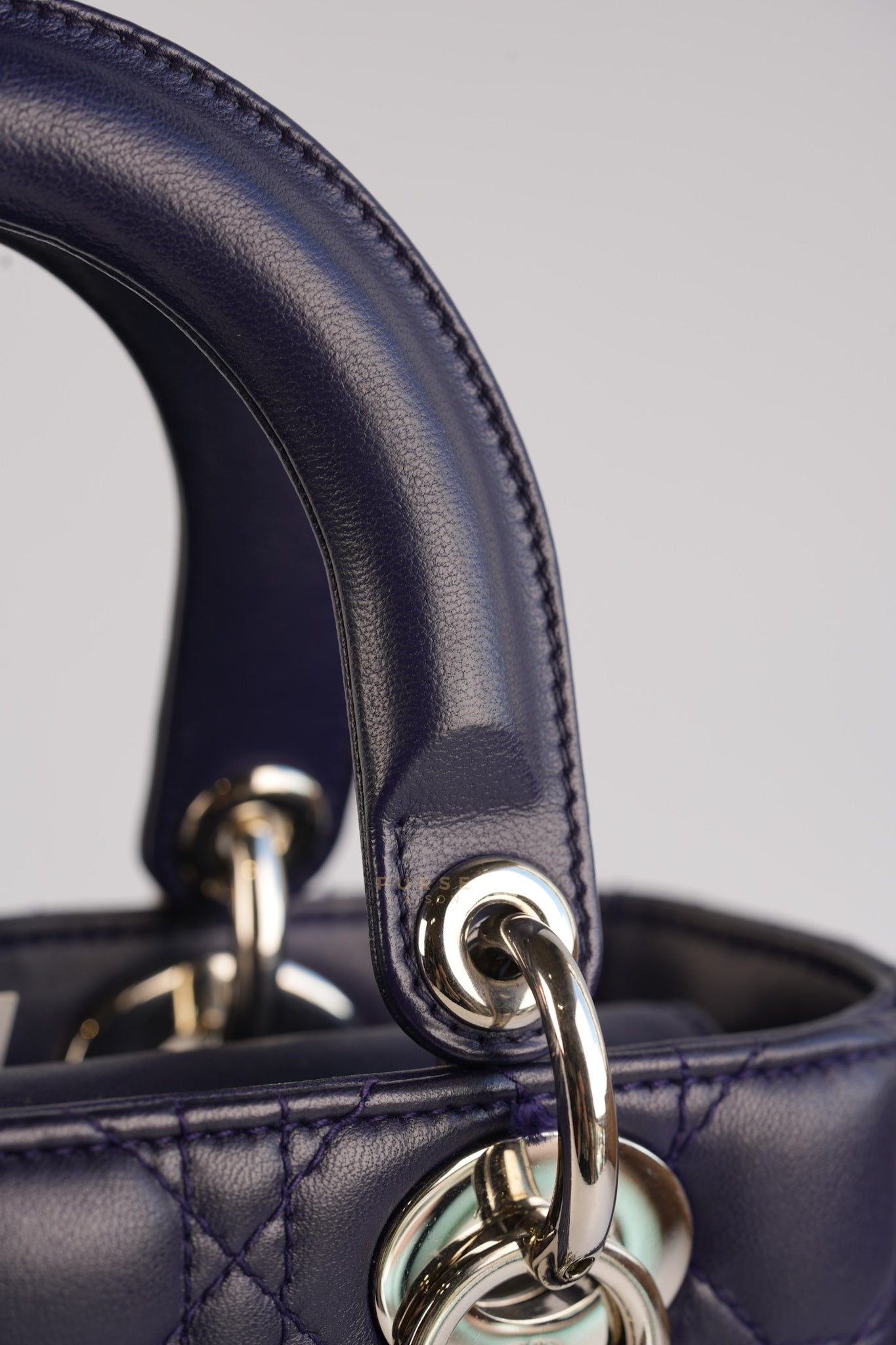 Lady Dior Medium in Navy Blue Cannage Lambskin Leather | Purse Maison Luxury Bags Shop
